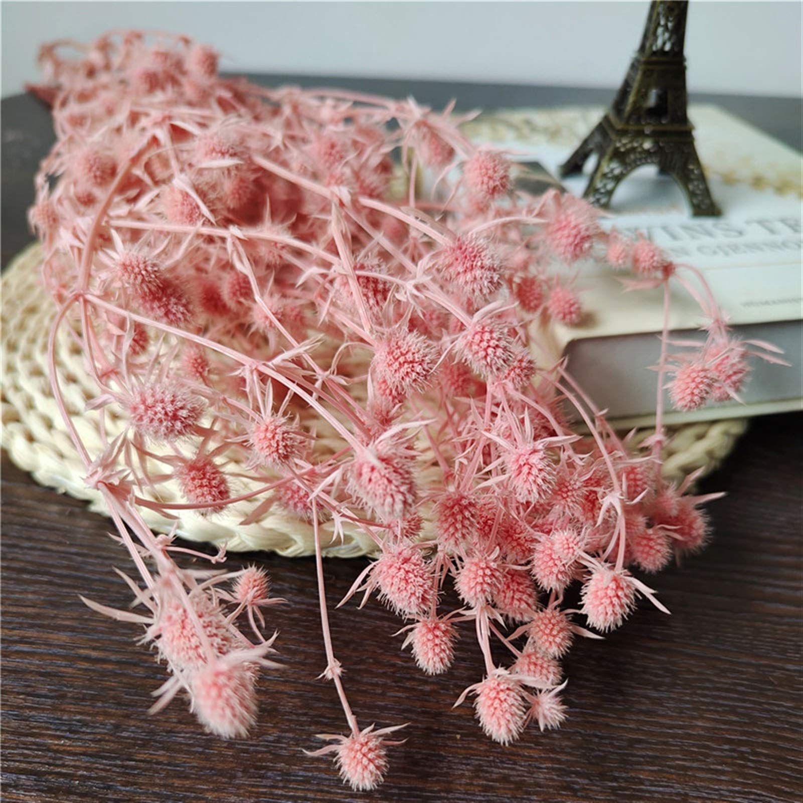 WQAZ Flores secas Naturales Conservado San Valentín frutal seco Verdadero Amor Natural Fruta Ramo Fiesta casa Mesa decoración eterna Vida Flores Bonita Planta Decoración de Banquete de Boda