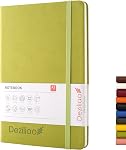 Hardcover Journal des carnets 160 Pages, Cahiers de Journaux Linéaires pour le Travail, 100Gsm Papier épais de qualité supérieure avec poche, moyen 5.7"x8.4" (brun, règle)