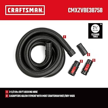 CRAFTSMAN CMXZVBE38758 2-1/2 in. x 13 ft. POS-I-LOCK Wet/Dry