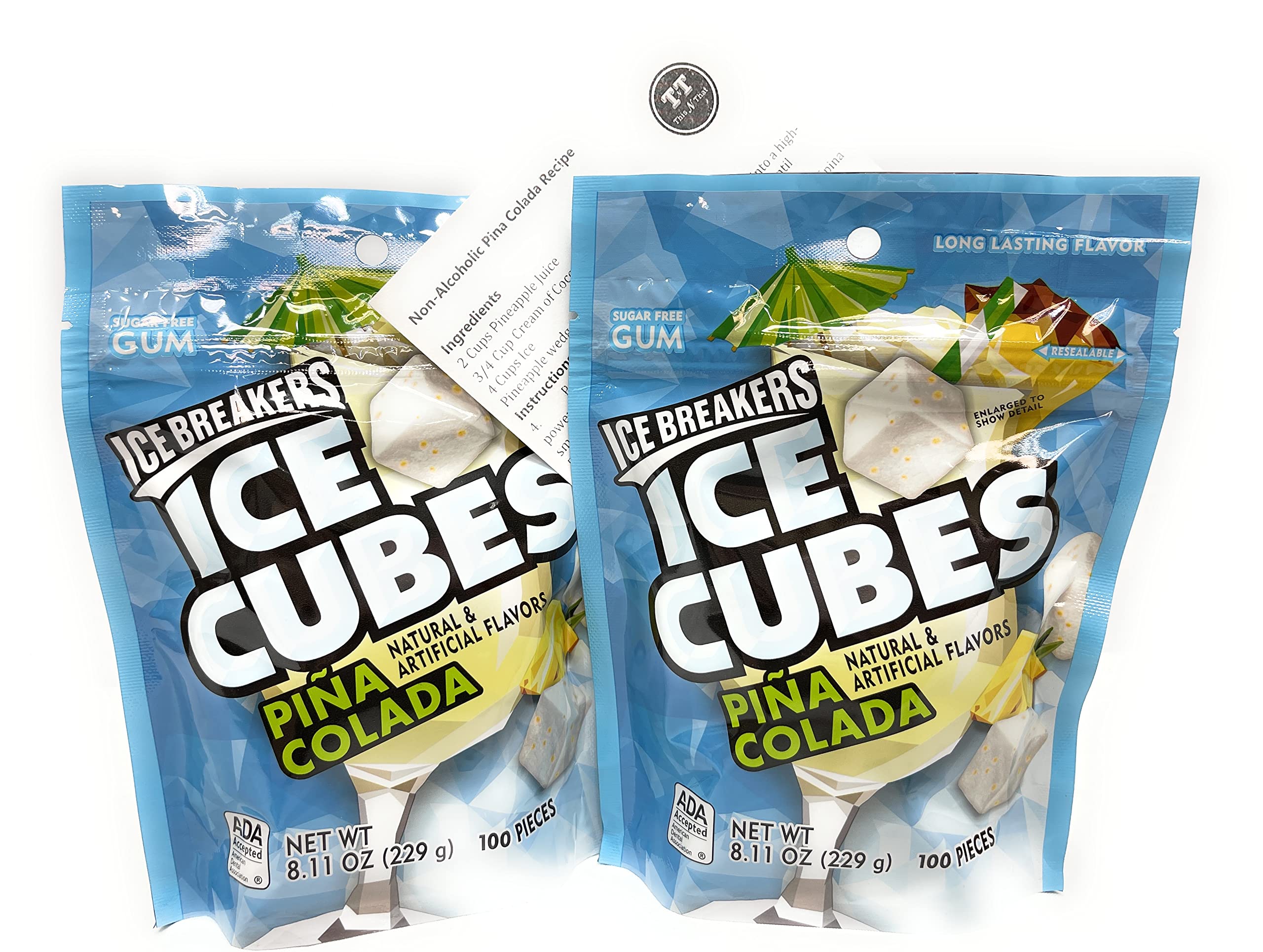 Buy Ice Breakers Ice Cubes Limited Edition Pina Colada 100 Pieces Sugar