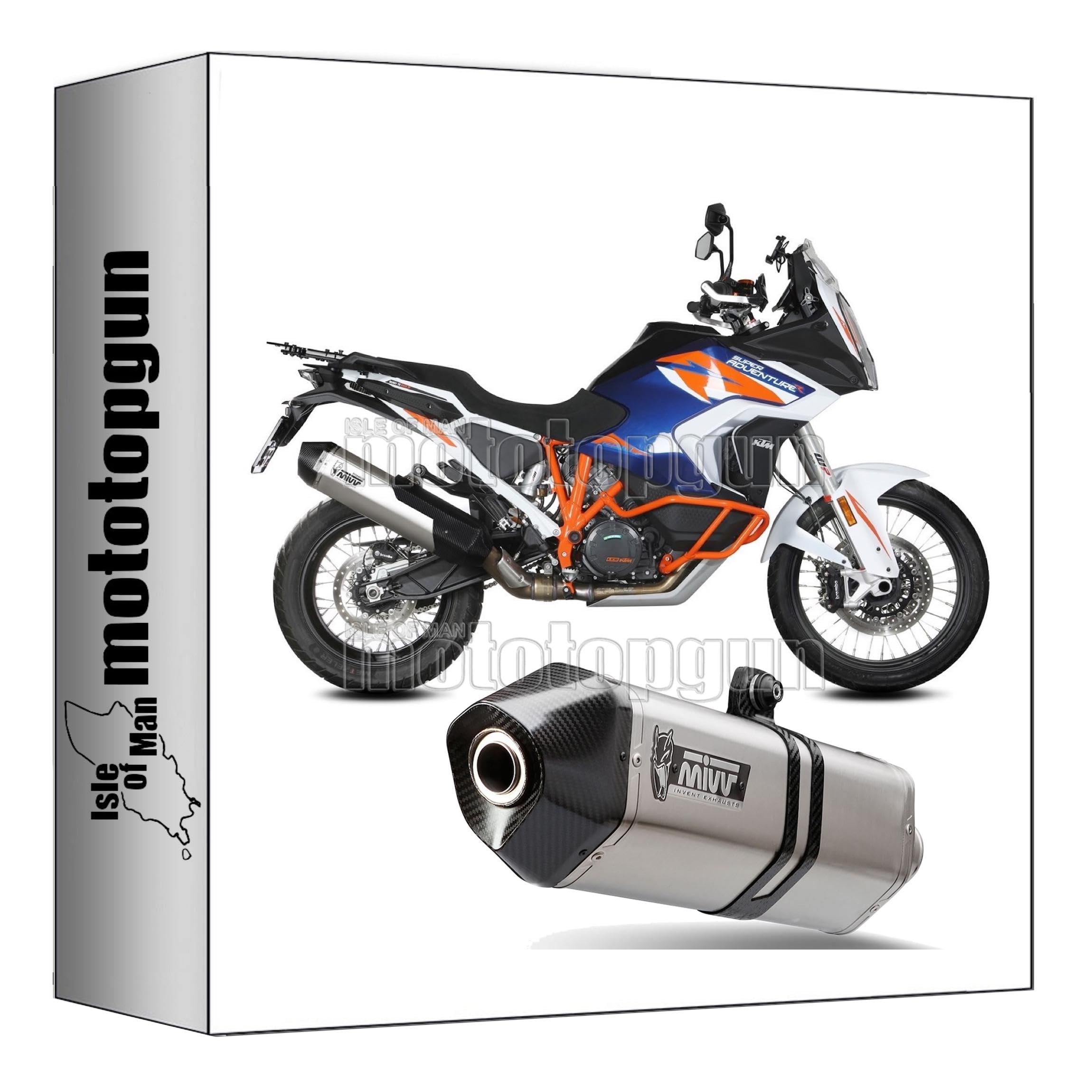 Escape Mivv X-M1 Homologado Para KTM 125 Duke 2017-2020 - Acero Negro, Incluye Tubo Primario Y DB-Killer Extraíble