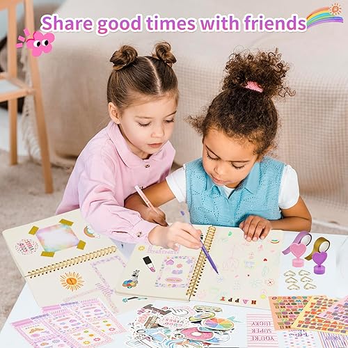 Miniatura 8 de Kit de diario de 2 piezas para niñas de 8 a 14 años, adolescentesadolescentes, papelería para adolescentes, diario, diario, suministros de