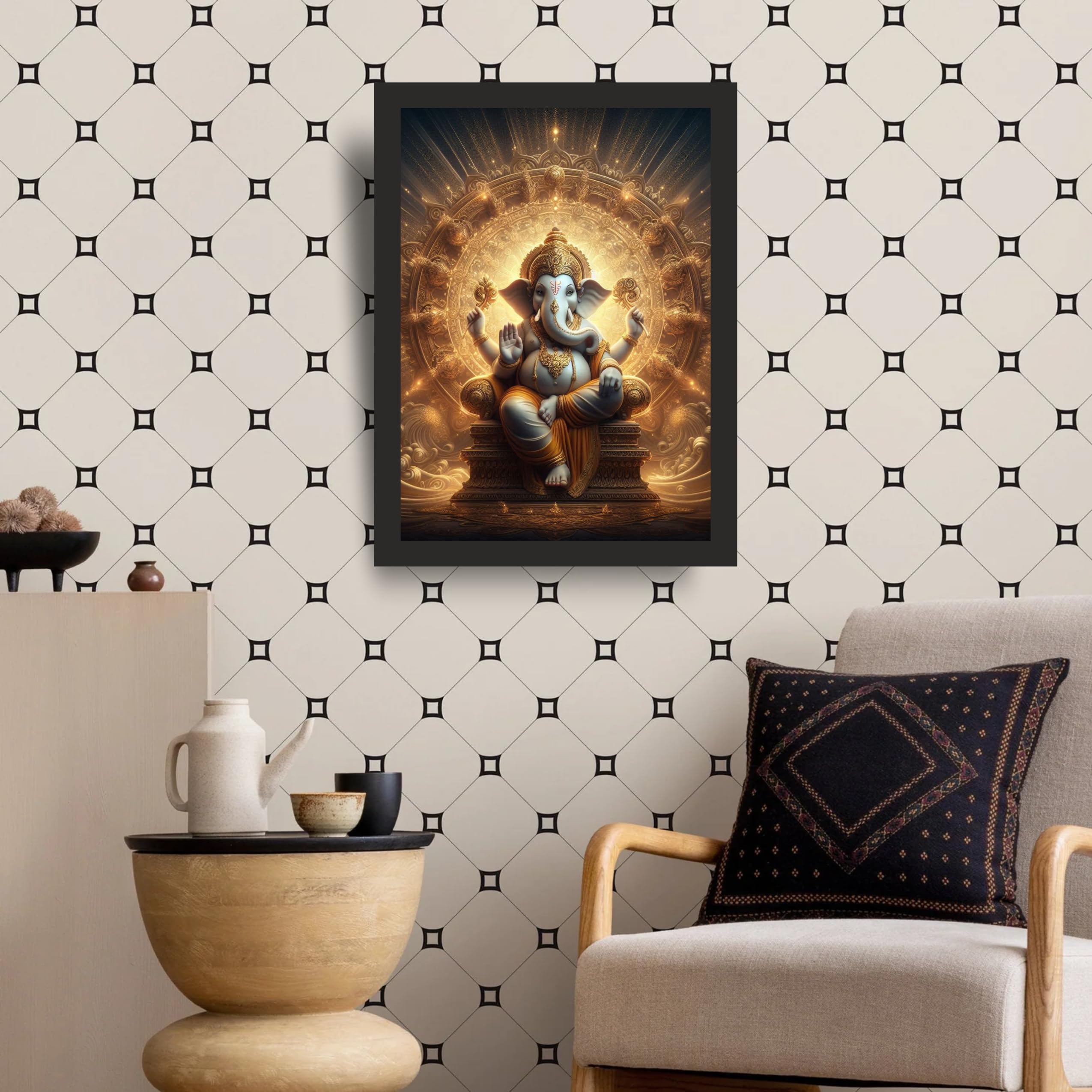 Grand Mandala Ganesha: 36x48 – view 2