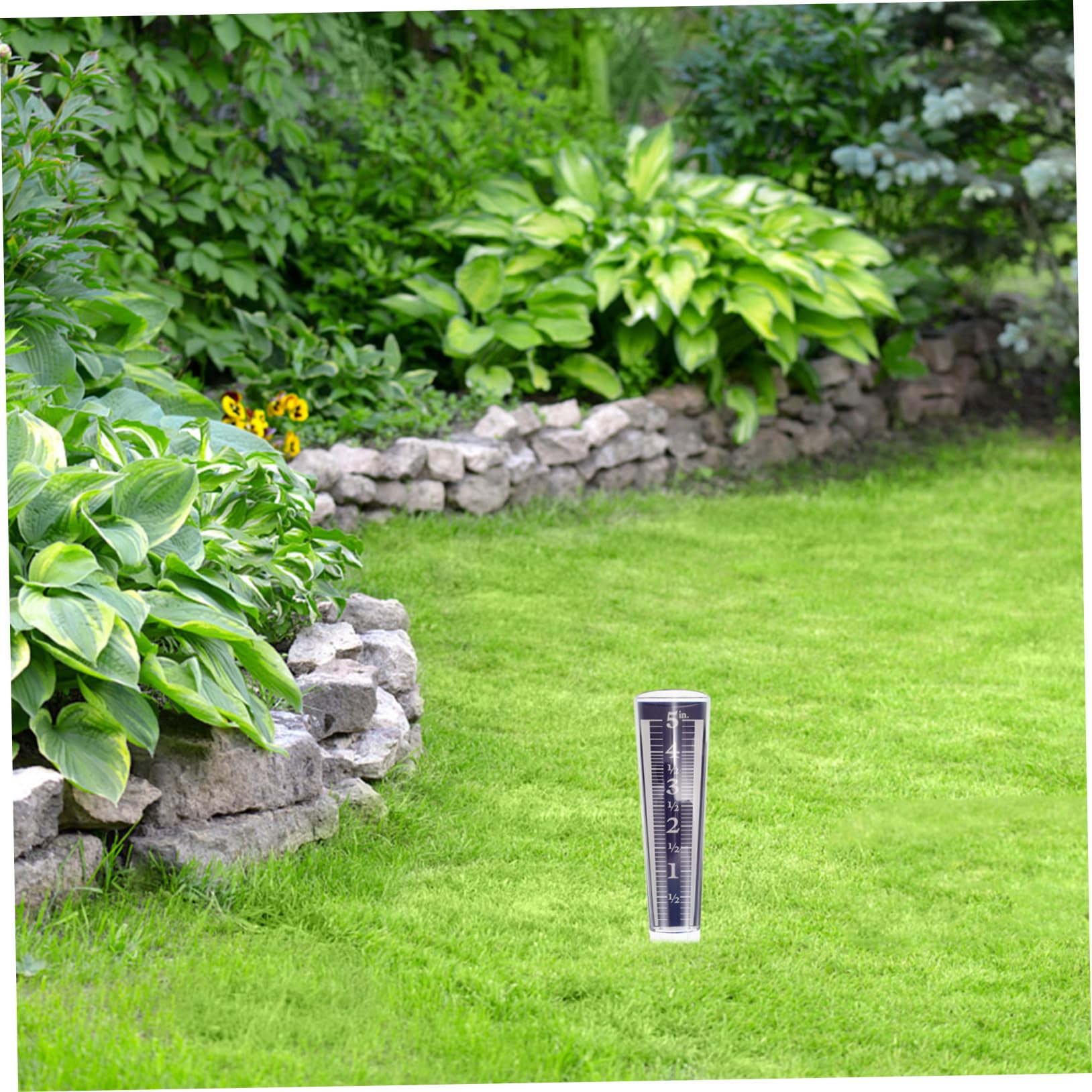 Sosoport 5 Tubi Pluviometrici Di Grandi Dimensioni Misuratori Di Pioggia in Plastica Per Esterni Strumento Di Misurazione Della Pioggia Per Giardino