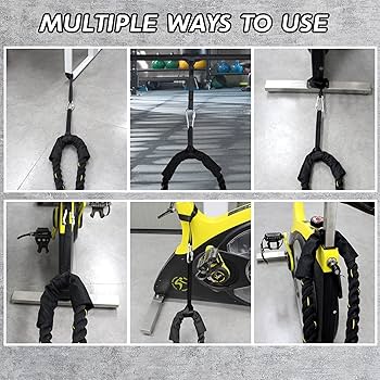 Garage Fit Battle Ropes For Exercise Training-1.5"/2"x30' 40' 50' Lengths- Heavy Duty Poly Dacron-Waterproof Grip Ends-Wear Resistant Thick Battle Rope-Undulation Rope For At Home Workout Equipment