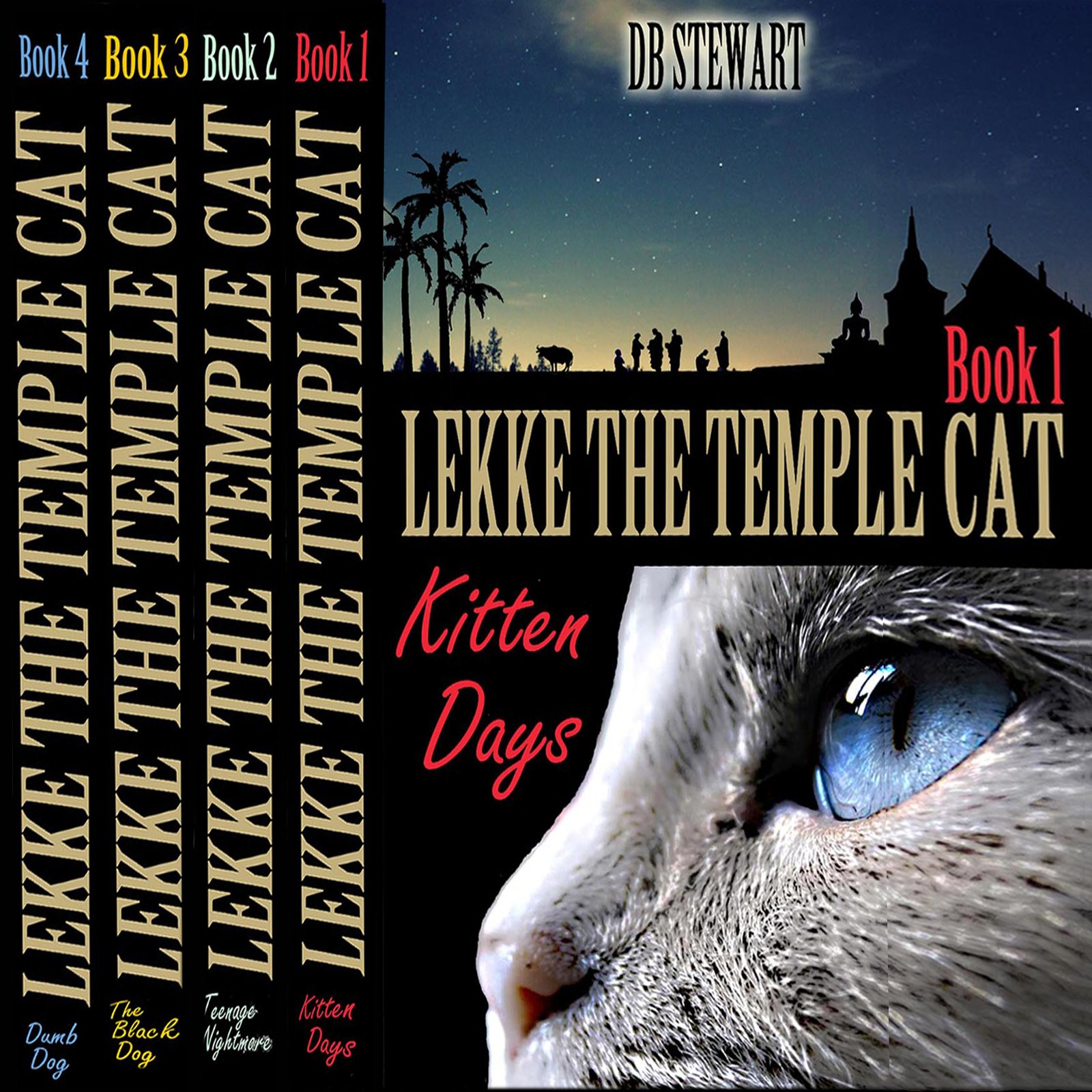 Cover art for Lekke the Temple Cat, Books 1-4