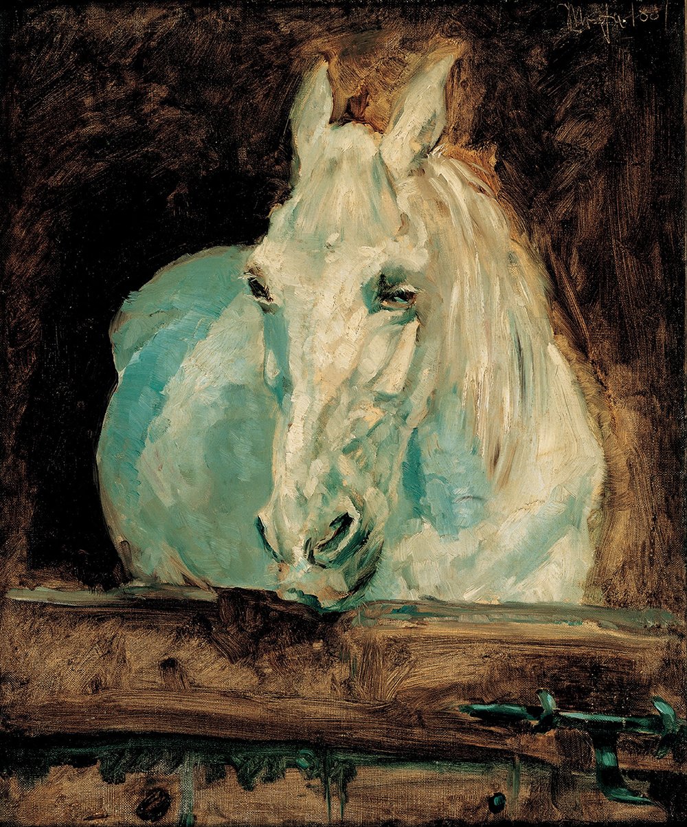 Cadre Henri Toulouse Lautrec The White Horse Gazelle anti reflet