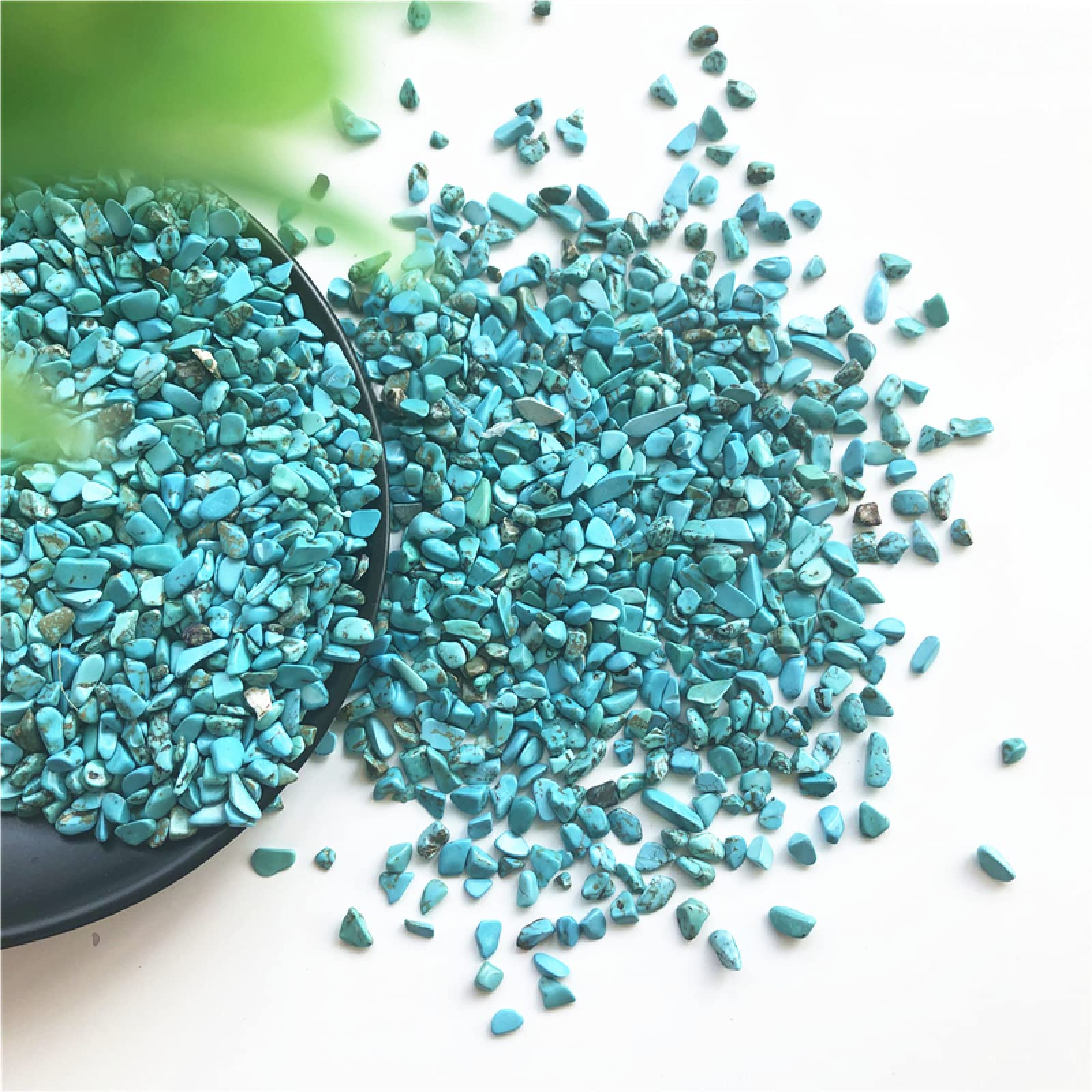 Ghiaia for Acquario in Pietra Grezza lucidata con Roccia Turchese Naturale da 100 g Raccolta domiciliare