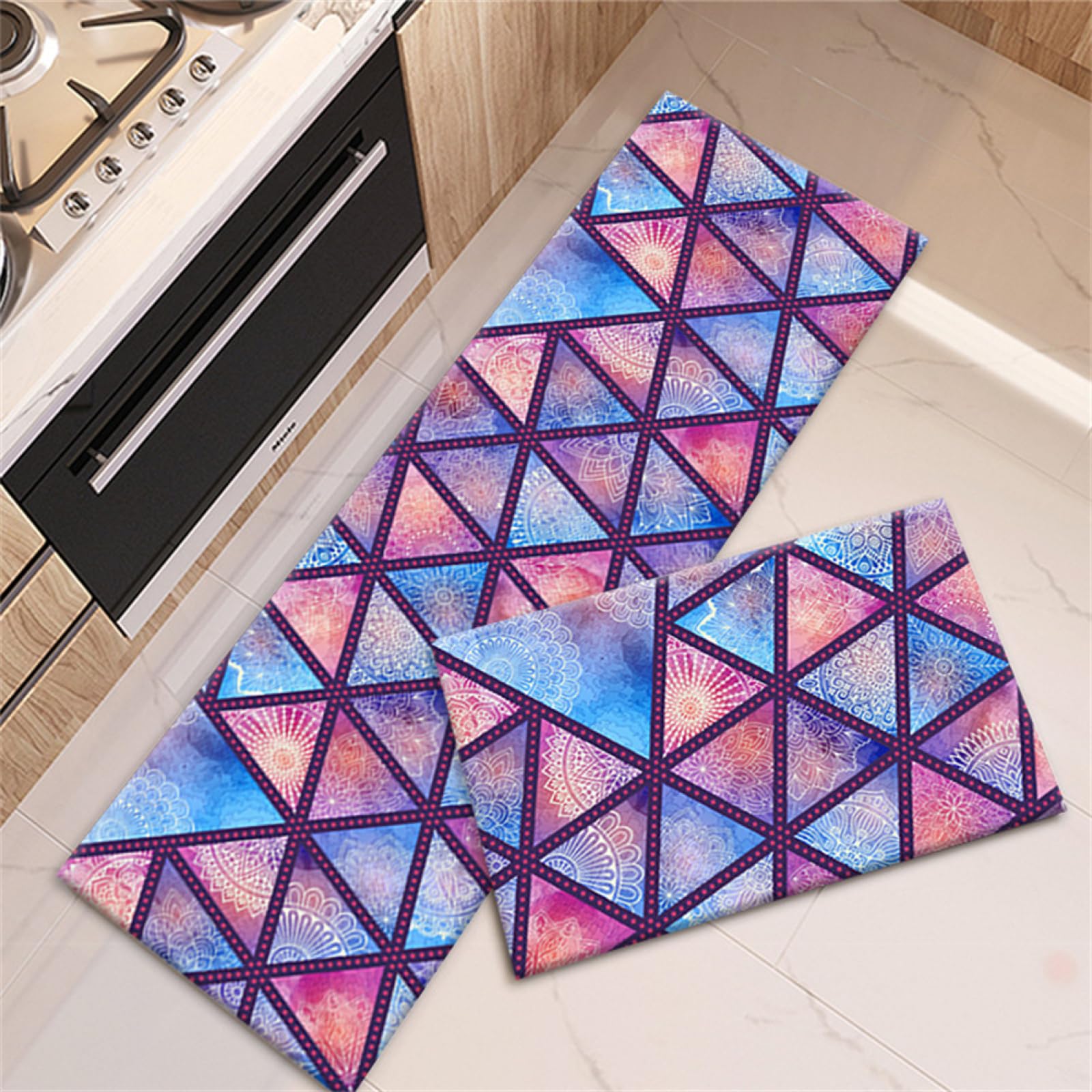 Tapis couloir et cuisine de qualité supérieure design coloré et grand confort de marche
