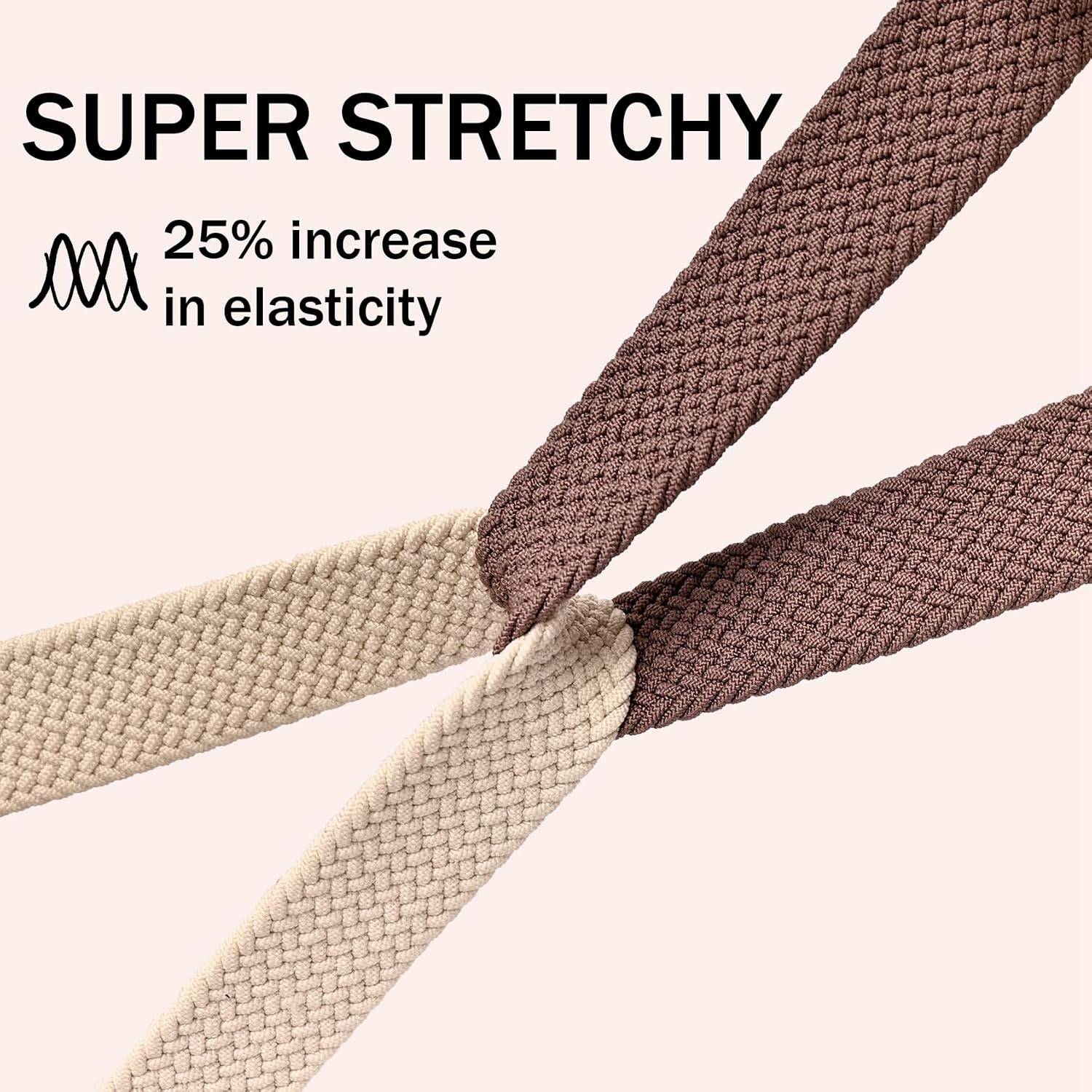 2 Pack Stretchy Nylon Braided Band for Kids - Compatible with Gizmo Watch 3 2 1/Cosmo JrTrack 5 4 3 2SE 2 1/SyncUP/Gabb 3e 3 2 1/Garmin Bounce Smart Watch Wristband Replacement Straps for Boys Girls image 5