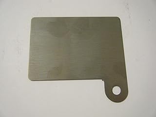 Davis Inspection Stainless Steel Sticker Plate 3 x 4 1/4 with 3/8 Hole