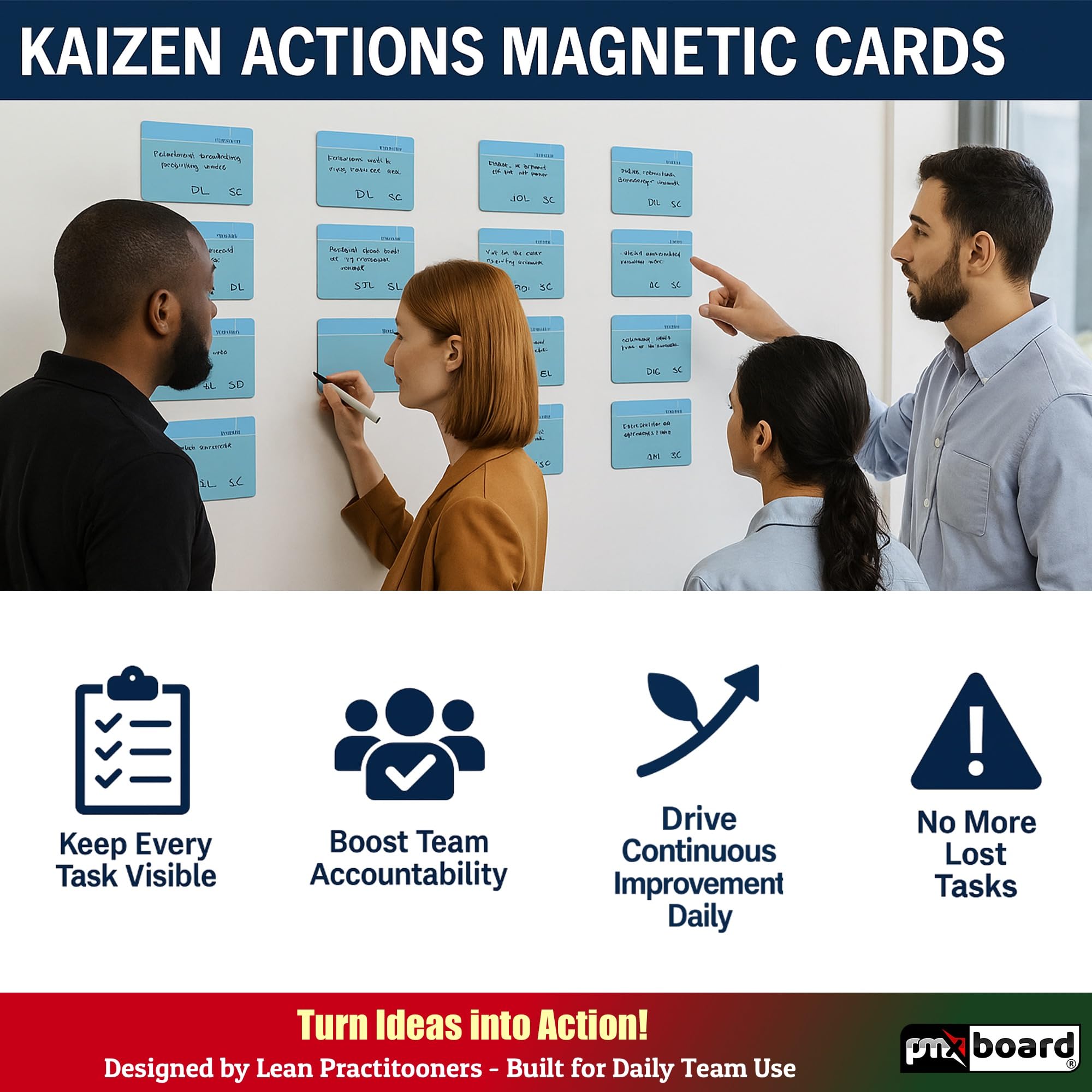 Snapklik.com : Reusable Magnetic Action Cards Set