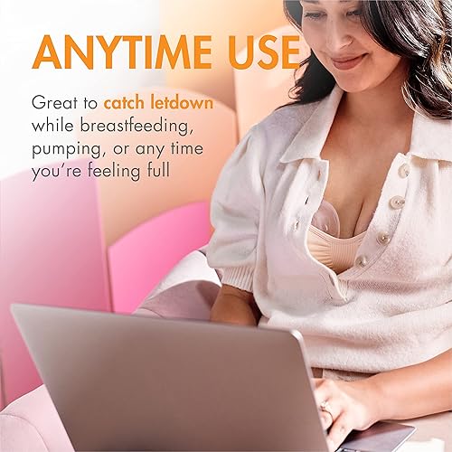 Miniatura 10 de Boon TROVE Silicone Manual Breast Pump with Travel Pouch - Hands Free Breast Pump - Passive Breast Milk Collector Shell for Newborns - Breastfeeding