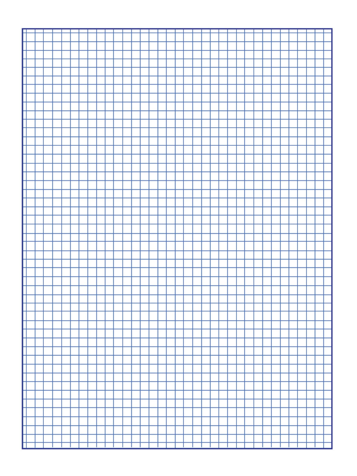 School Smart 500 fogli di carta millimetrata, 1/4", 22,9 x 30,5 cm, colore bianco