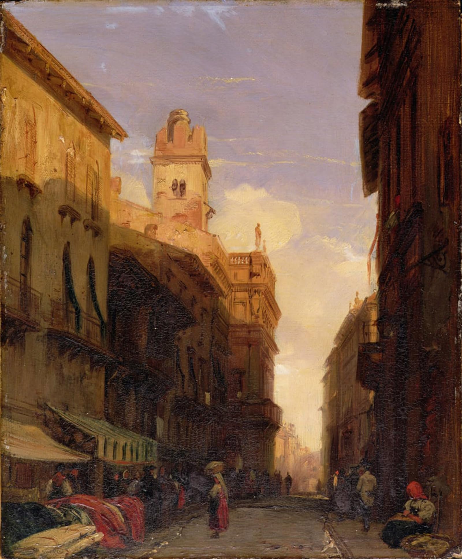 ARTXLXXBN Famous Print Painting Colorful Art Print View by Richard Parkes Bonington Canvas Art Decorations for Home Decor 60x90cm