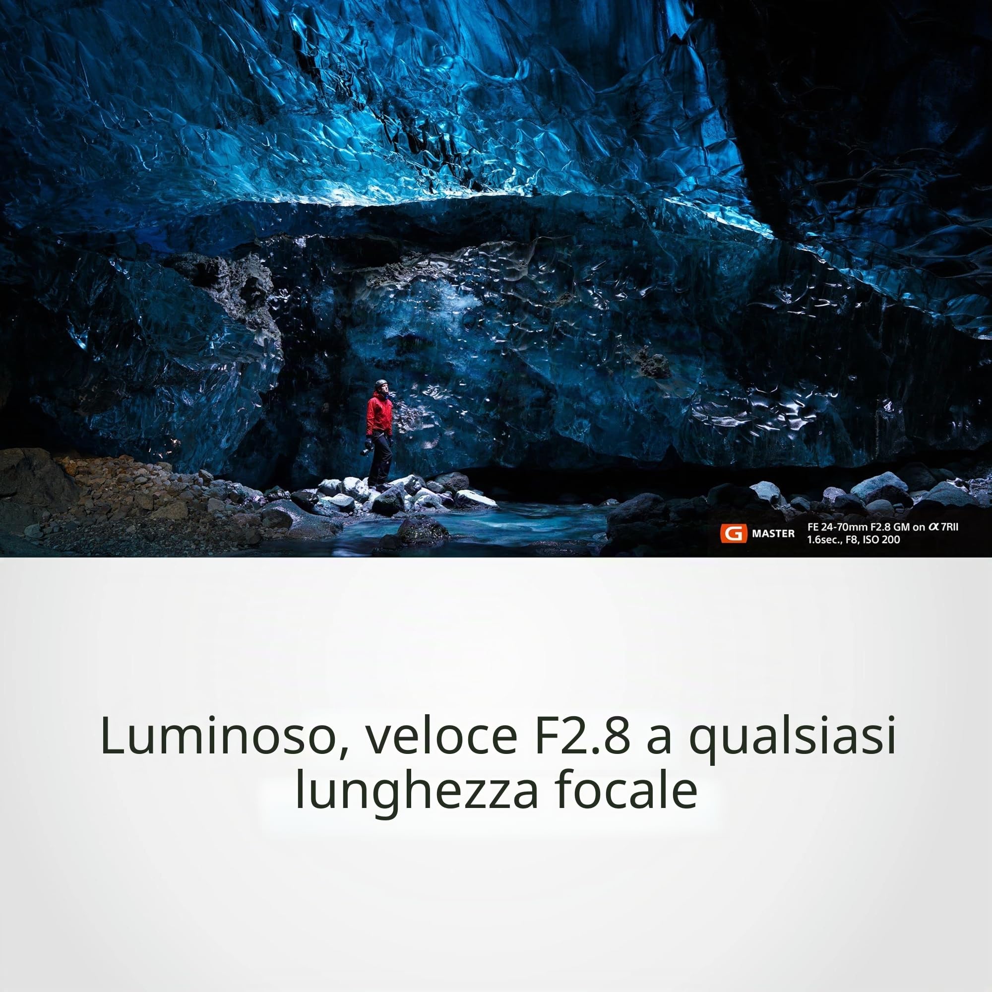 Sony SEL2470GM – Zoom 24-70 mm F2.8 G Master per full frame e APS-C (attacco E, ideale per reportage, matrimoni e studio, compatibile con la serie A7, ZV-E10, A6400, A6700)