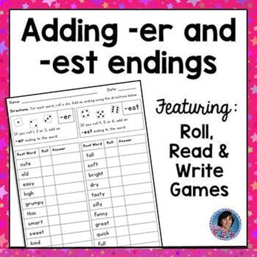Comparative Superlative Inflectional Endings Worksheets And Roll Write Games
