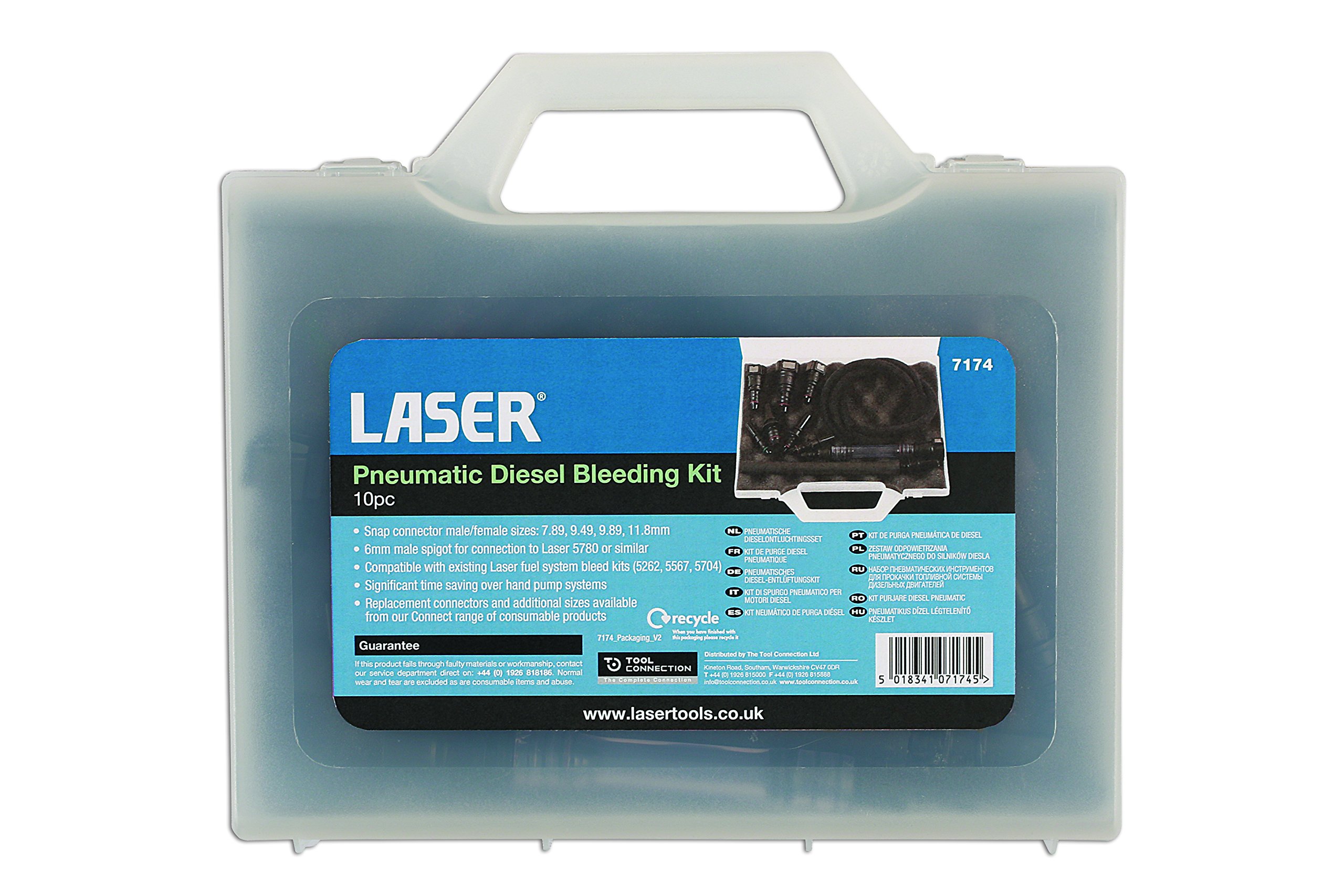 Laser 7174 Tools-Kit de purga neumático-7174