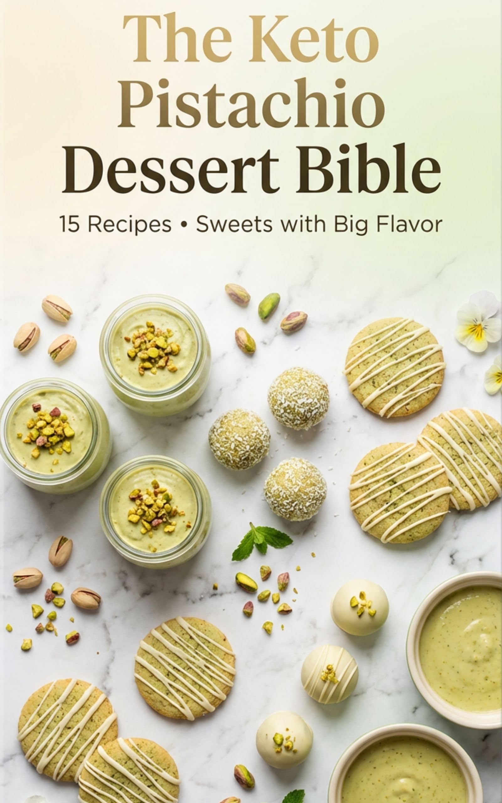 15 Recipes – The Keto Pistachio Dessert Bible: Sweets with Big Flavor: Low-Carb, No-Guilt Pistachio Treats for a Flavor-Packed Ketogenic Lifestyle