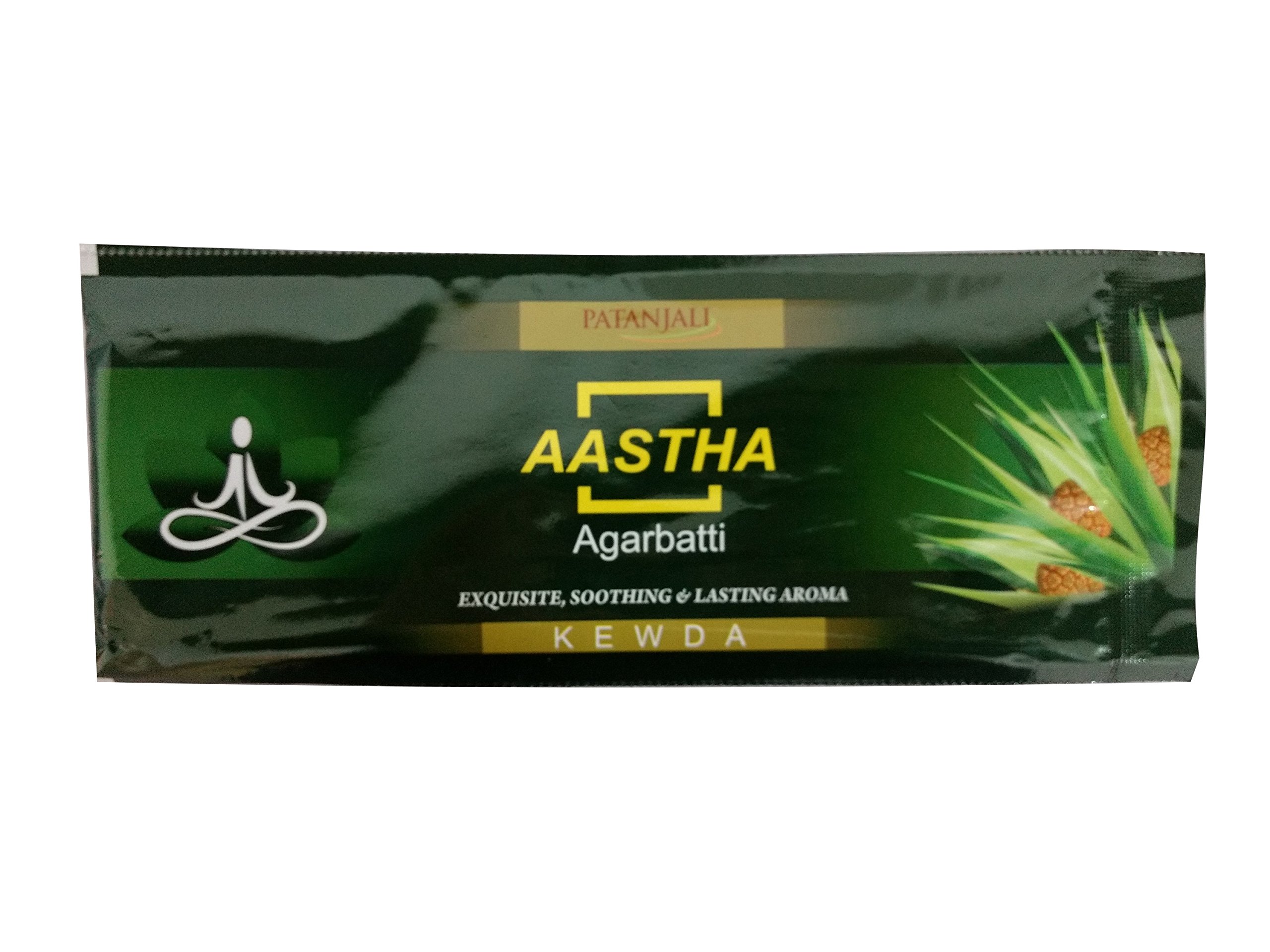 Patanjali Aastha Agarbatti Incense Pack Of 18 Sticks (Kewda)