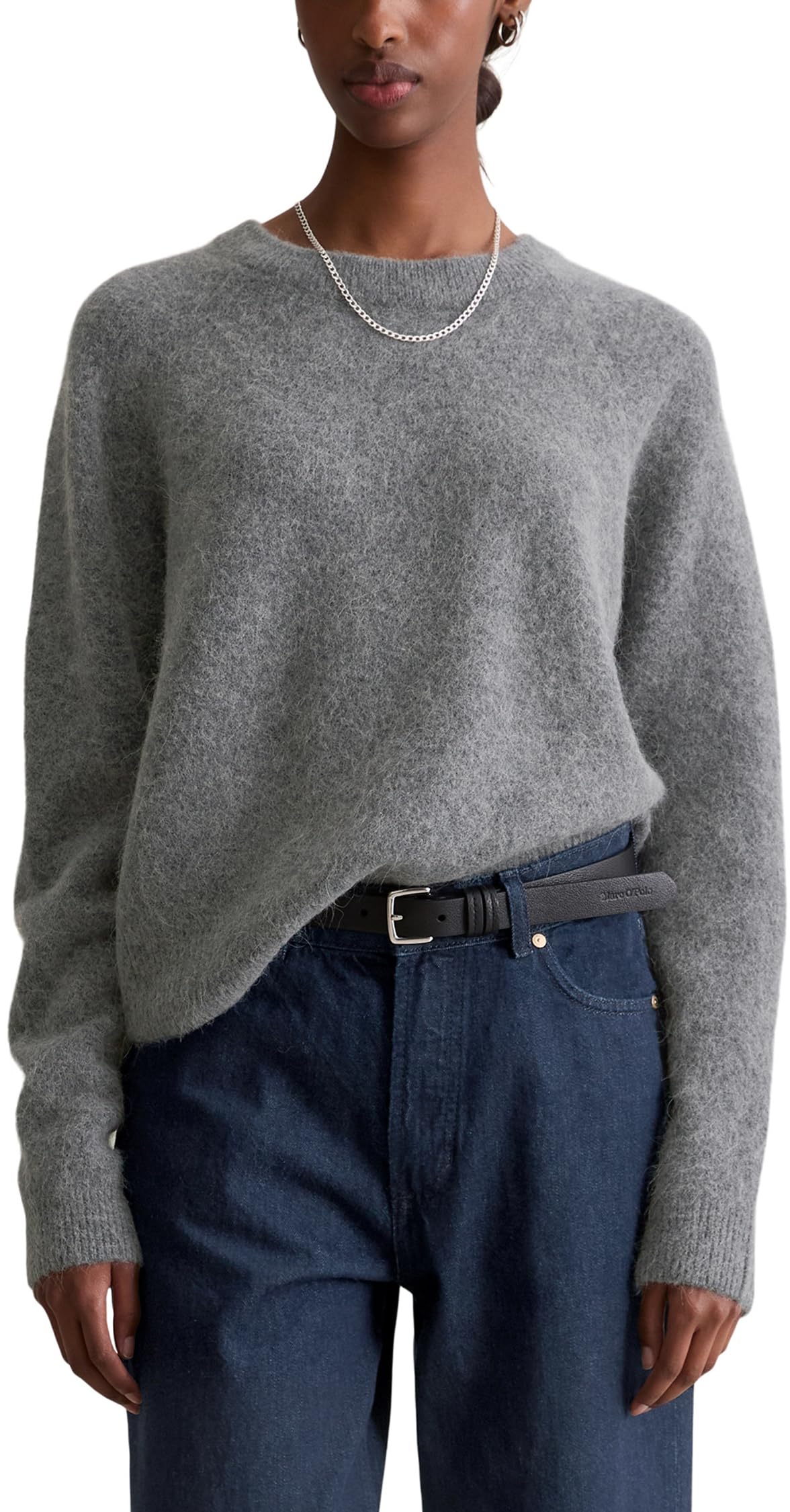 Marc O'Polo Denim Strickpullover Relaxed aus kuscheligem Alpakawolle-Mix