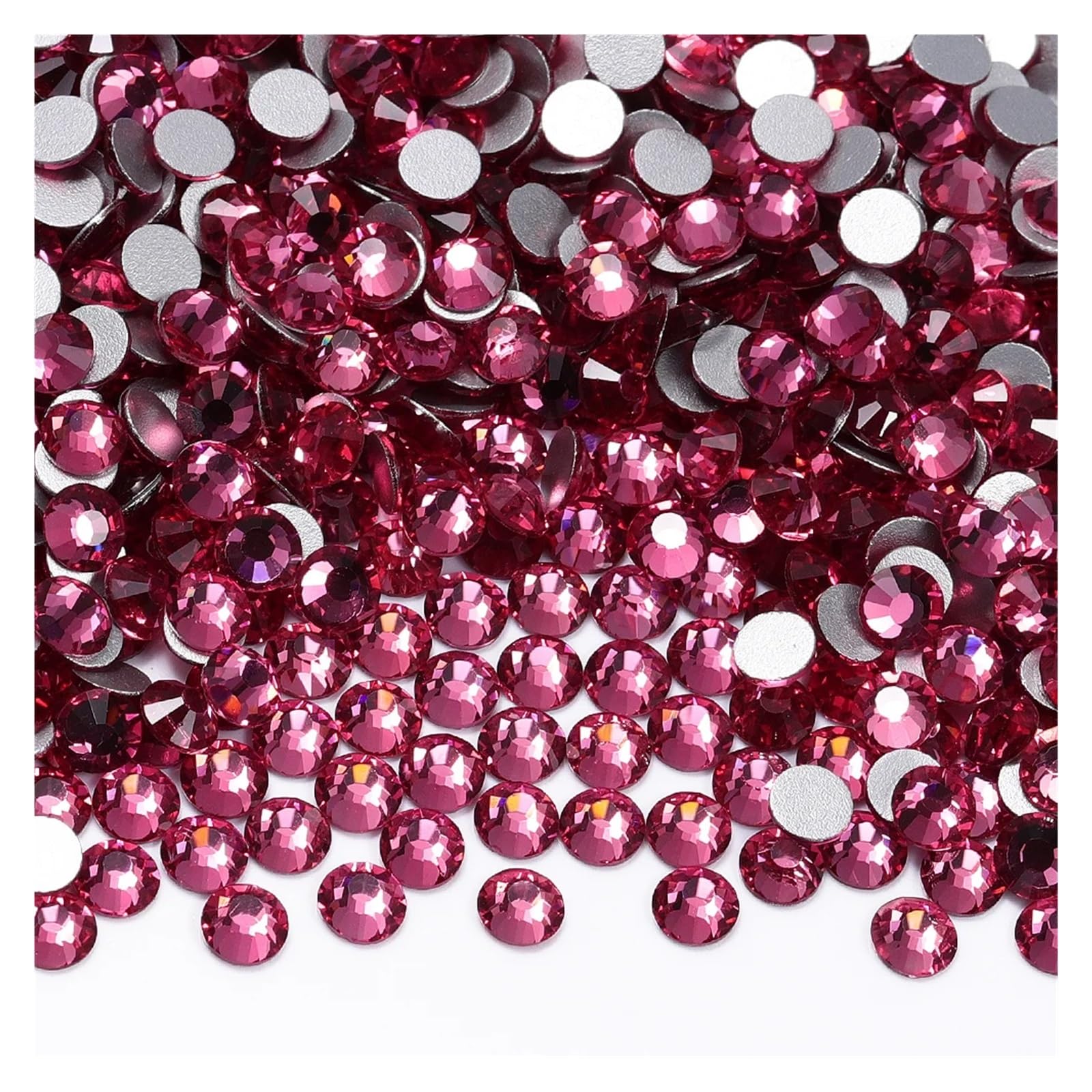 Strass SS20 rose non thermocollants en verre pour décoration d ongles