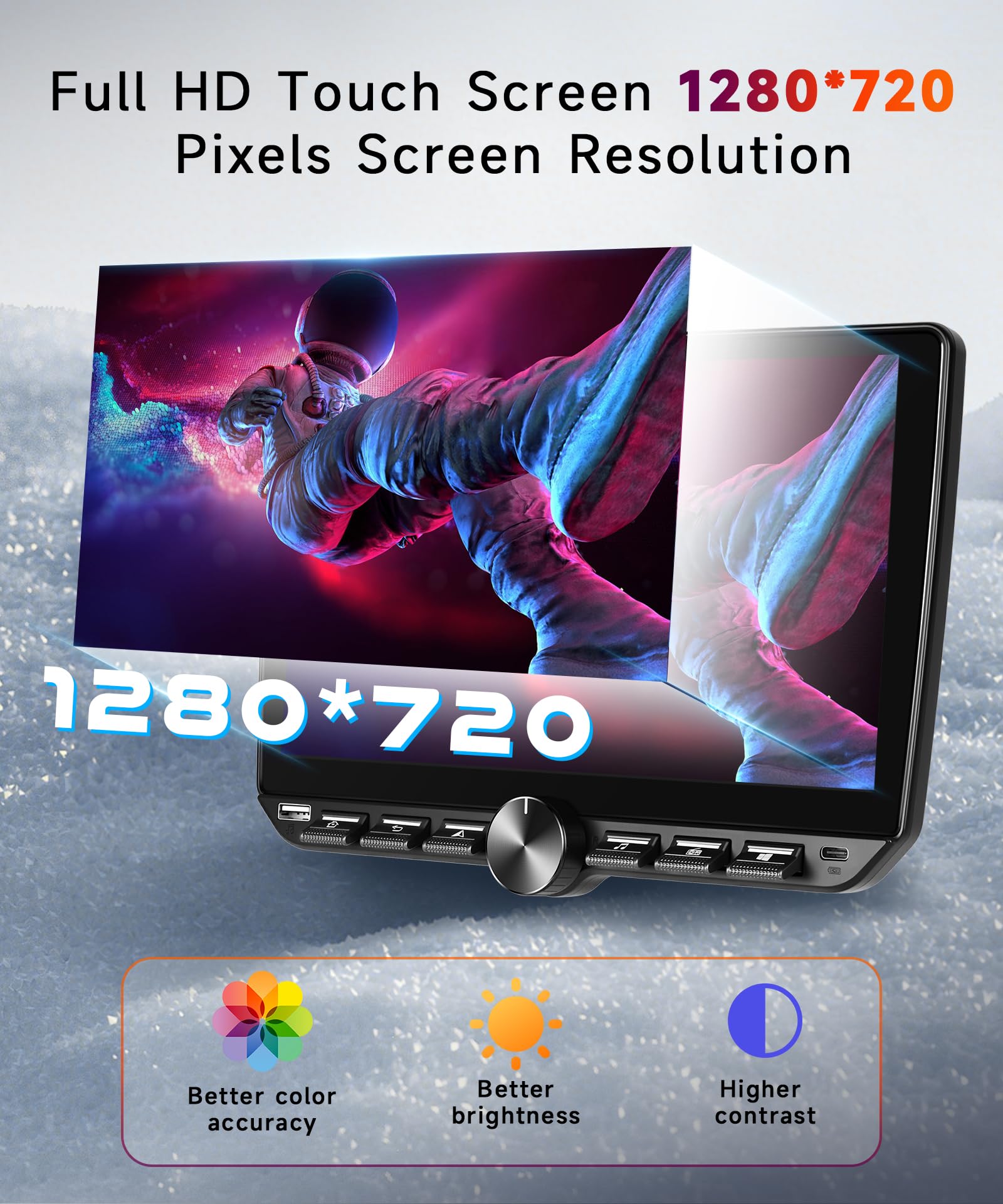 Autoradio Android 10 Pouces Avec CarPlay Sans Fil – Pour Toyota Aygo / Peugeot 107 / Citroën C1 (2005-2014) – GPS, Bluetooth 5.0, Caméra De Recul