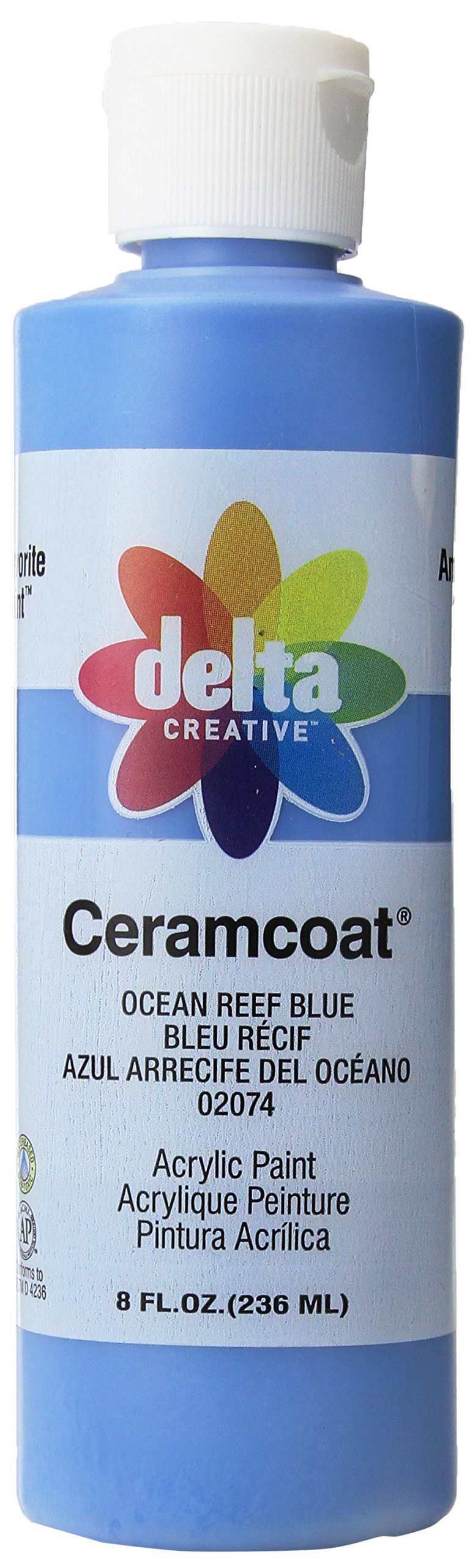 Delta CreativeCeramcoat Acrylic Paint in Assorted Colors (8 oz), Ocean Reef Blue