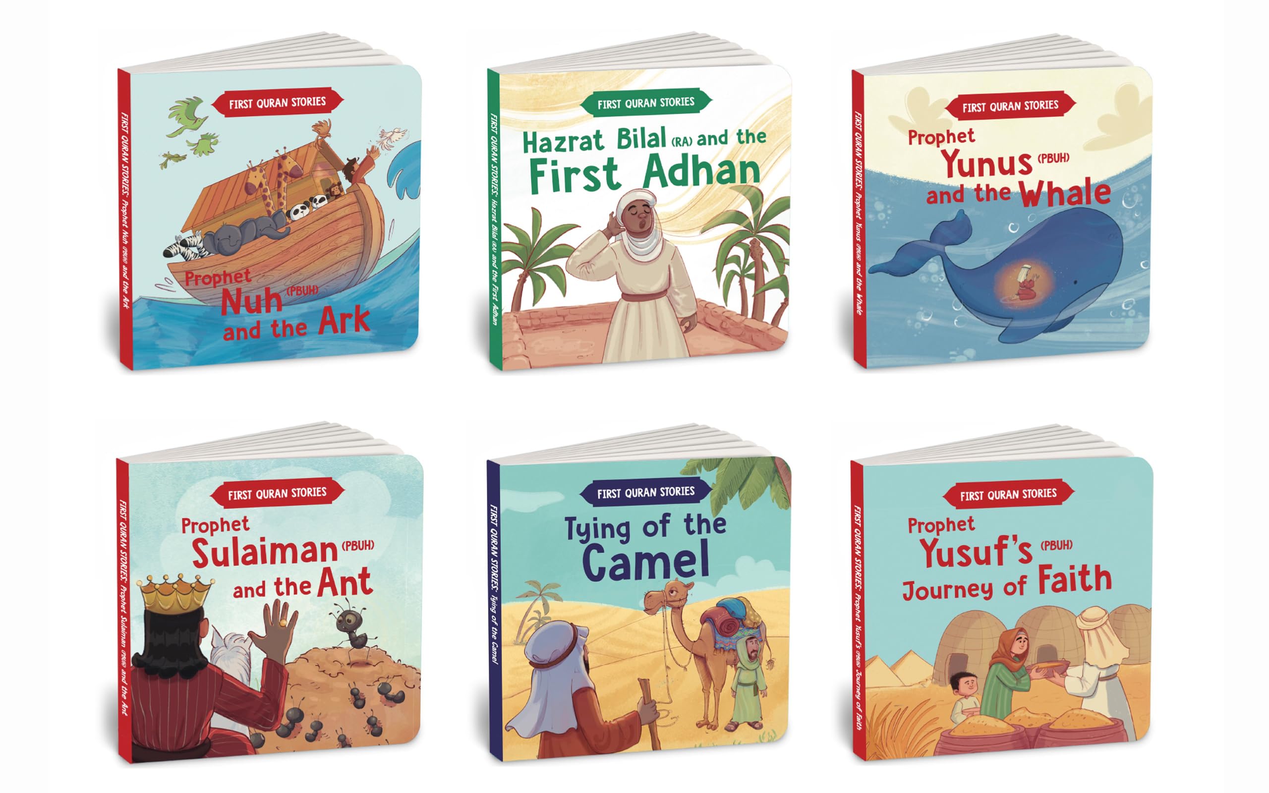 First Quran Stories (6 Books Box Set): First Quran Stories Box Set (6 Books): Islamic Story Books for Kids Ages 5+ | Stories of the Prophets for Children (Early Learning)