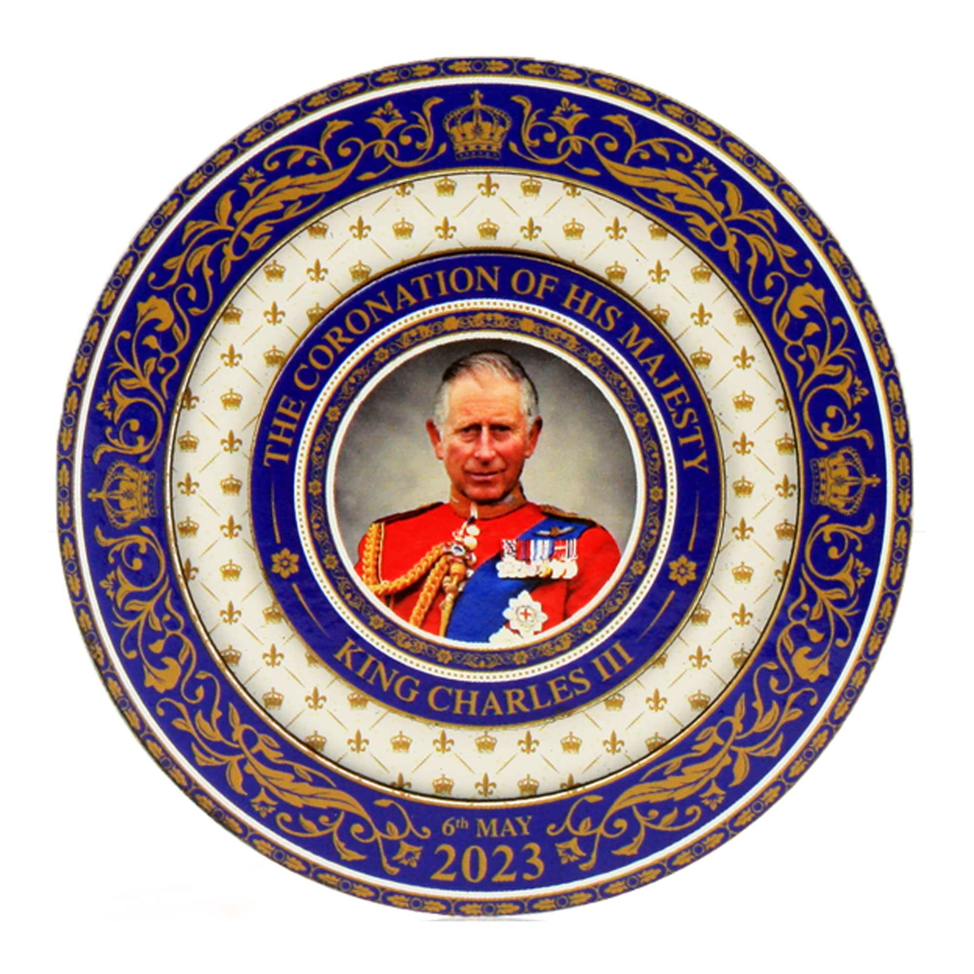 King Charles III Coronation 3D Wood Fridge Magnet Commemorative Memorabilia Souvenirs Gift Home Deco (By LILAJ)