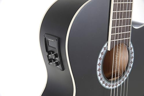 Miniatura 4 de GEWA Guitarra Clásica E-Acústica BASIC, Guitarra Clásica (Cuerpo Lima, Trastes de Plata Níquel, Afinadores Cromados, Acabado Mate A Base de Agua,
