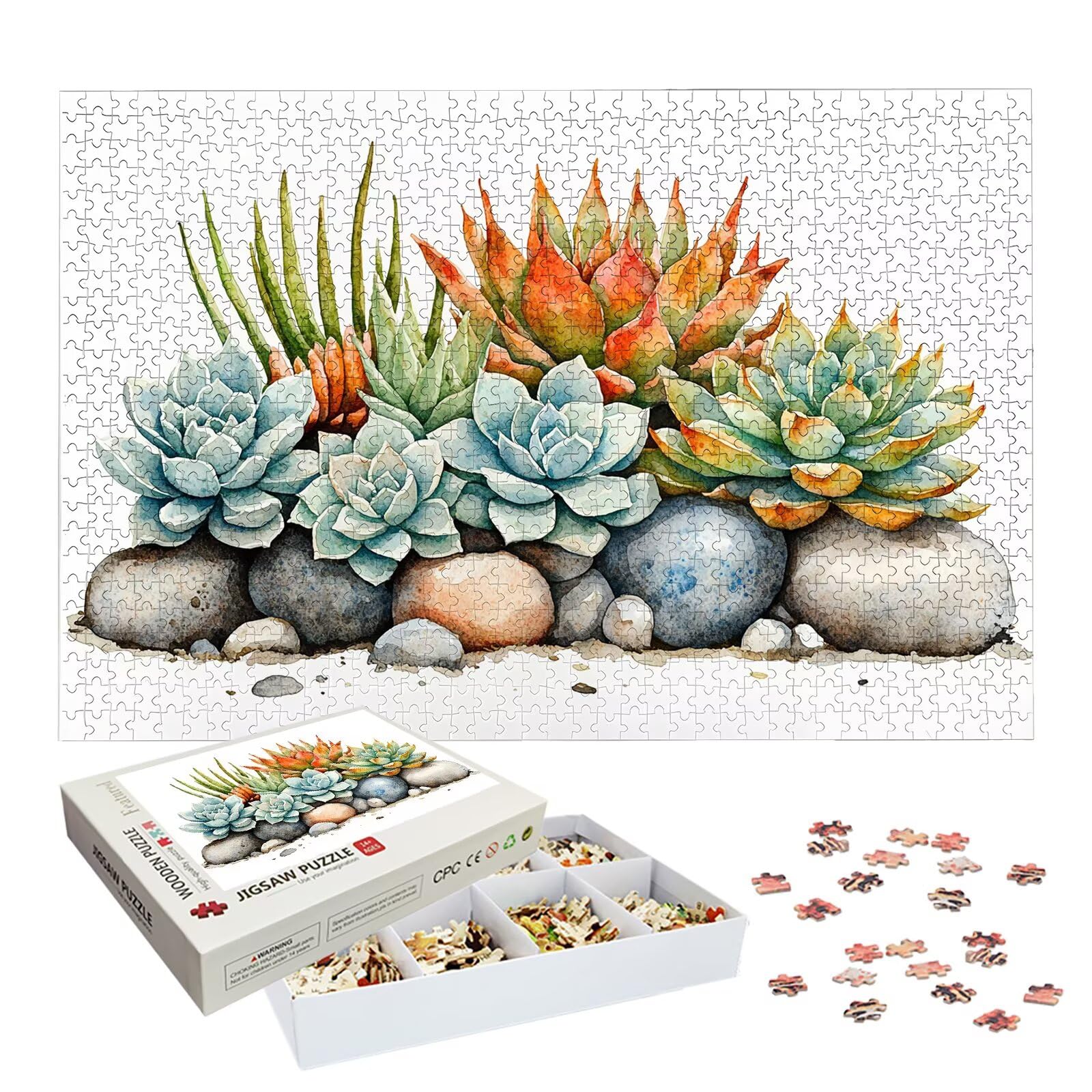 Puzzle 4000 sztuk dla dorosłych dzieci, soczyste drewniane puzzle dla dorosłych, wymagające słodkie łamigłówki, rodzinne gry edukacyjne, łamigłówki z pudełkiem do dekoracji domu, prezent dla kobiet