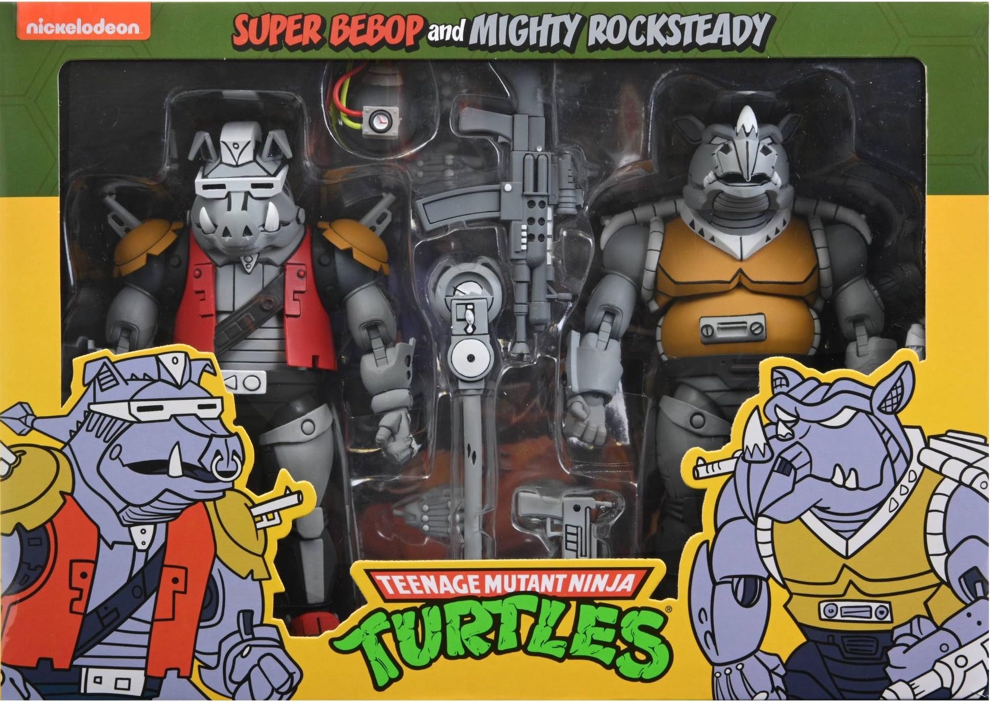 NECA TMNT Super Bebop und Mighty Rocksteady