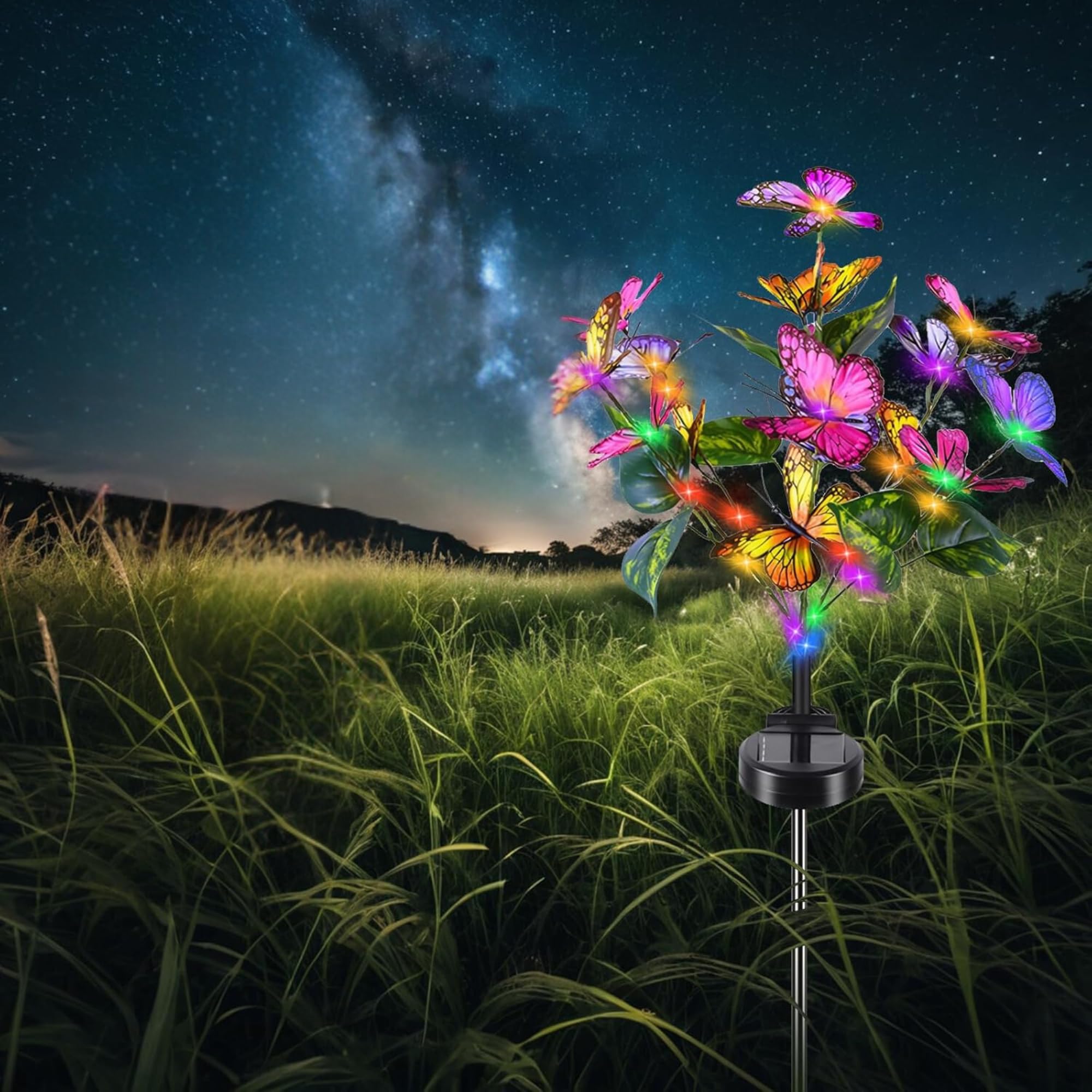Homehop Garden Solar Light 46 LED 14 Butterflies Decorative Waterproof Firefly lamp for Home, Outdoor, Pathway, and Balcony Automatic Multicolor (Two Light Modes,) (B0DDPQWNW4) Amazon Price History, Amazon Price Tracker
