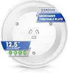 Remplacement des plaques micro-ondes 12.5” pour GE WB39X10003 Samsung DE74-20015G Plaque en verre micro-ondes - Plaque tournante micro-ondes de verre à plat tournant de four Plateau de vaisselle pour mieux réchauffer et cuisiner