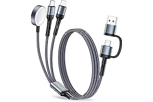 ZHIKE 3 in 2 Fast Charging Cable for Apple Watch and iPhone