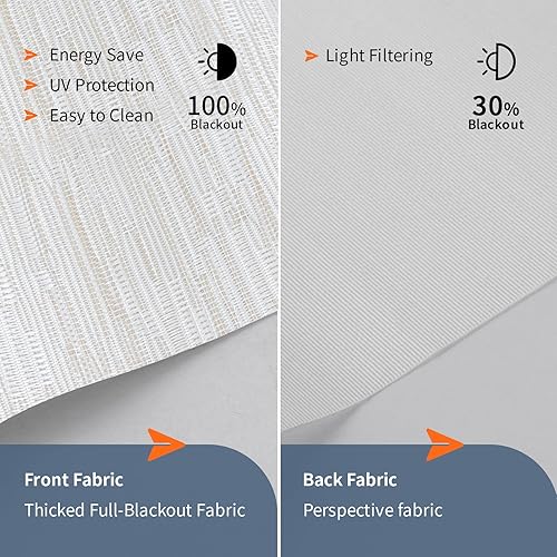 Vista 35 de Persiana enrollable doble día y noche persianas de ventana dobles Blackout y filtrado de luz Tela personalizada de tamaño personalizado Tela