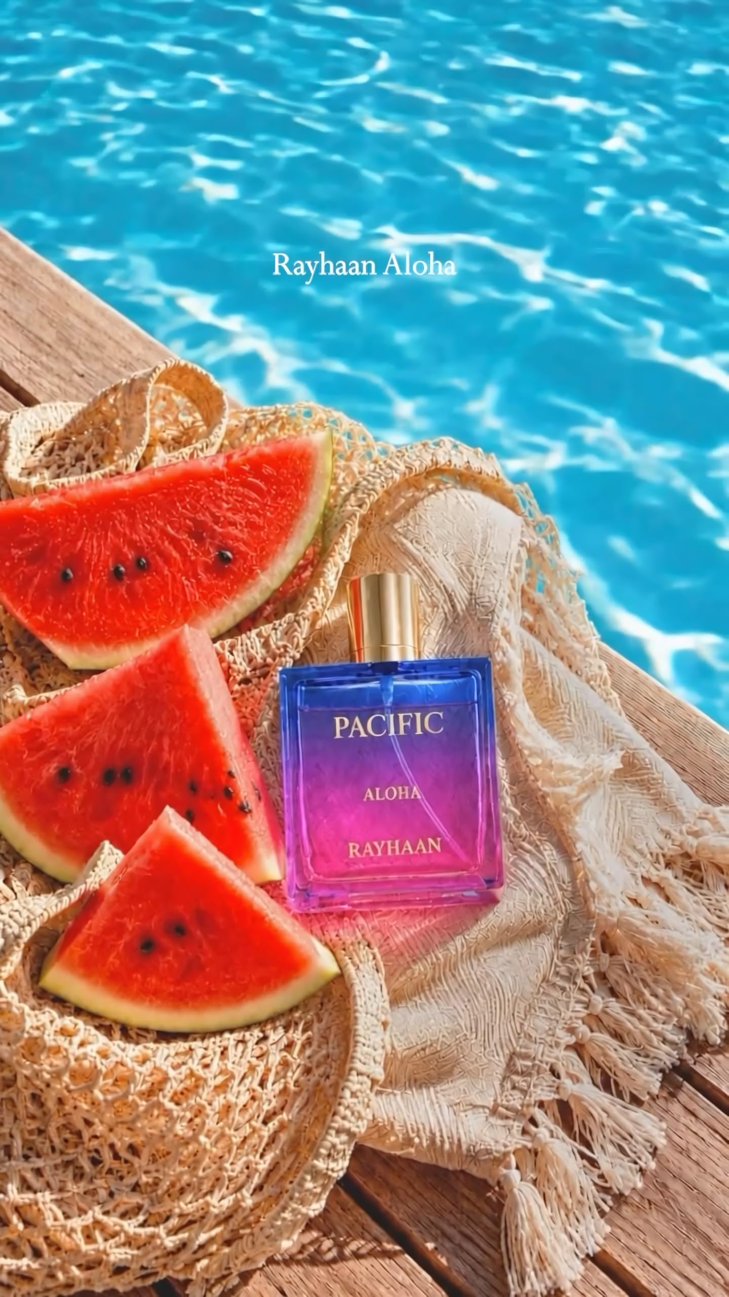 Rayhaan Pacific Aloha EDP 100 ml Unisex – Profumo arabo tropicale, fruttato e fresco di lunga durata