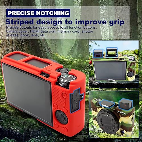 Miniatura 5 de Easy Hood RX100 VII - Funda protectora de silicona suave para cámara digital Sony DSC-RX100 III RX100 V RX100 IV RX100 VII (rojo)