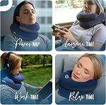 BCOZZY Chin Supporting Travel PillowSupports the Head, Neck and Chin in in Any Sitting Position. A Patented Product. Adult Size, BLACK