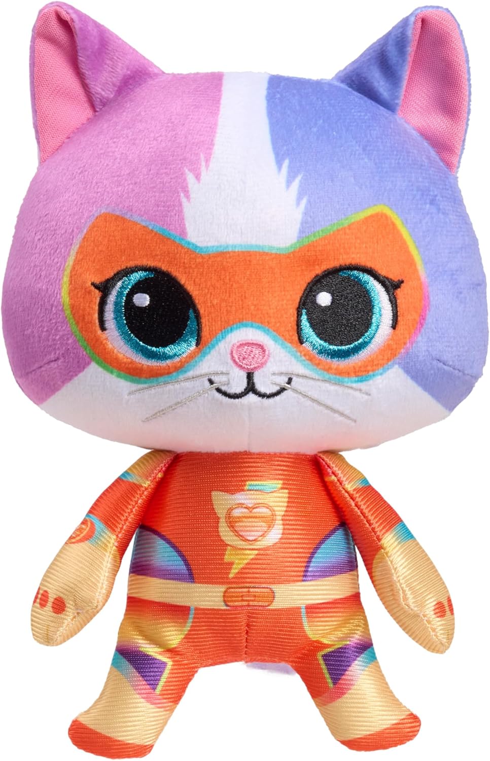 Disney Junior SuperKitties Su-Purr Charged 8-inch Small Buddy Plush Stuffed Animal, Buddy, Kitten, Kids Toys for Ages 2 Up by Just Play