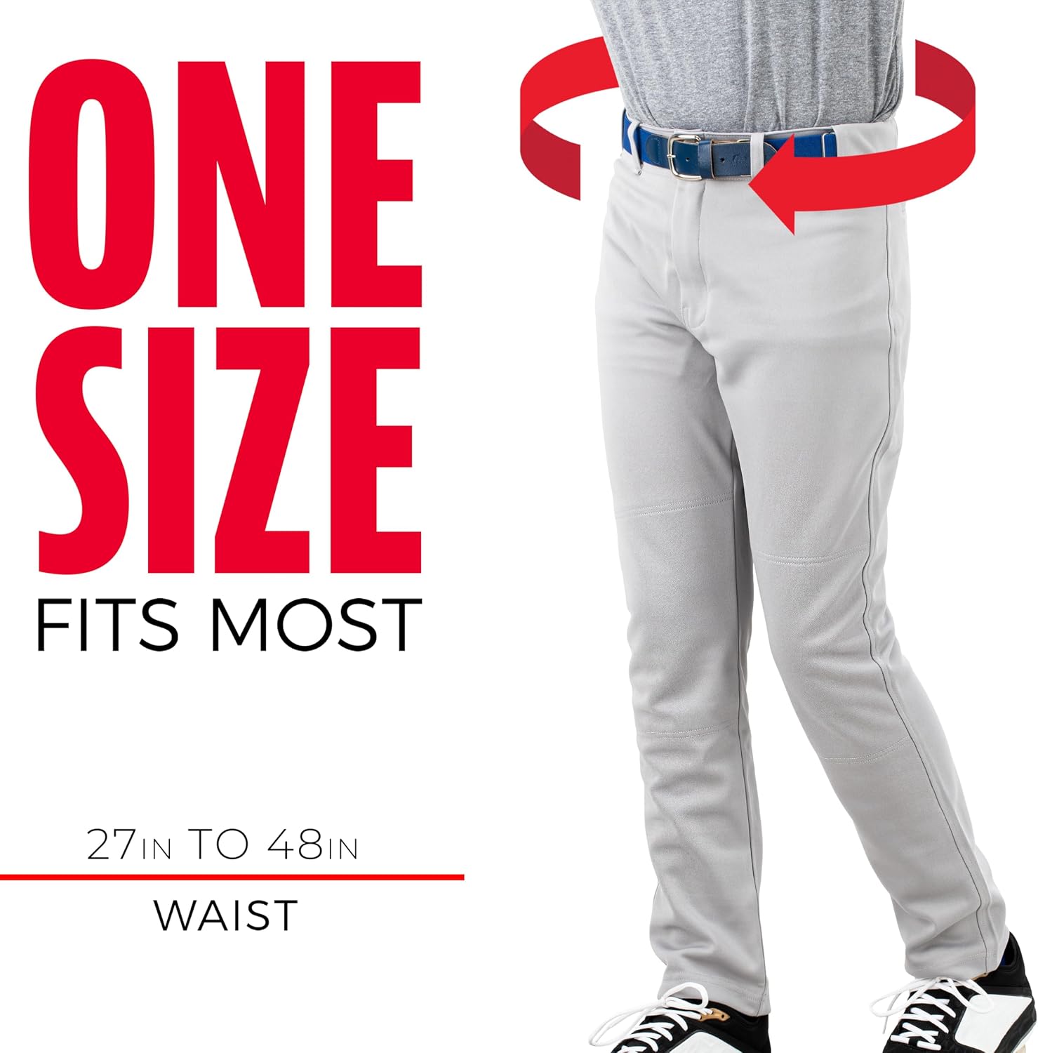 Franklin Sports MLB Youth Kids Belt for Teeball, Baseball + Softball - Adjustable - Boys and Girls