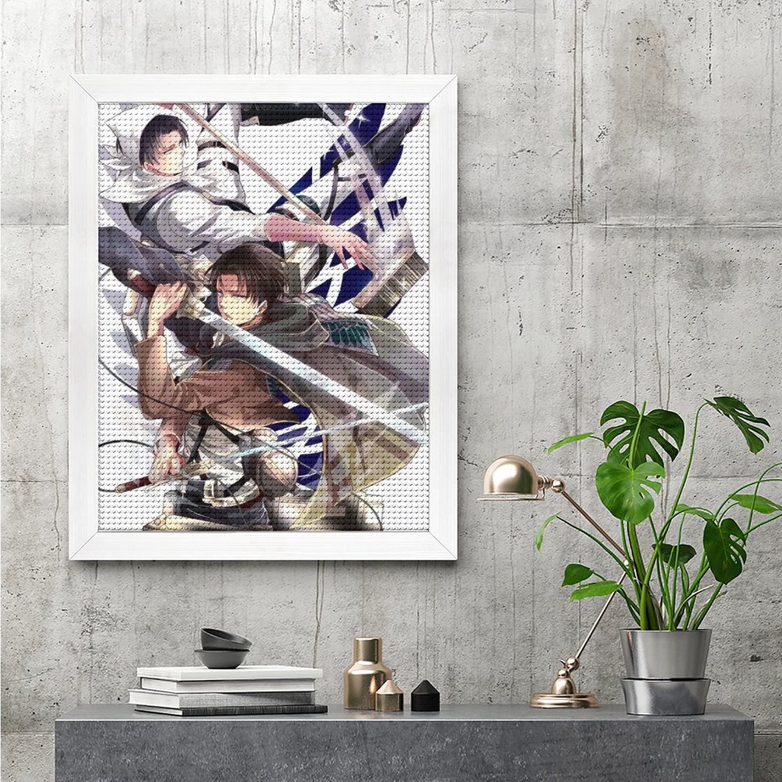 Amazon | 進撃の巨人 リヴァイ ダイヤモンドアート 5Dダイヤモンド