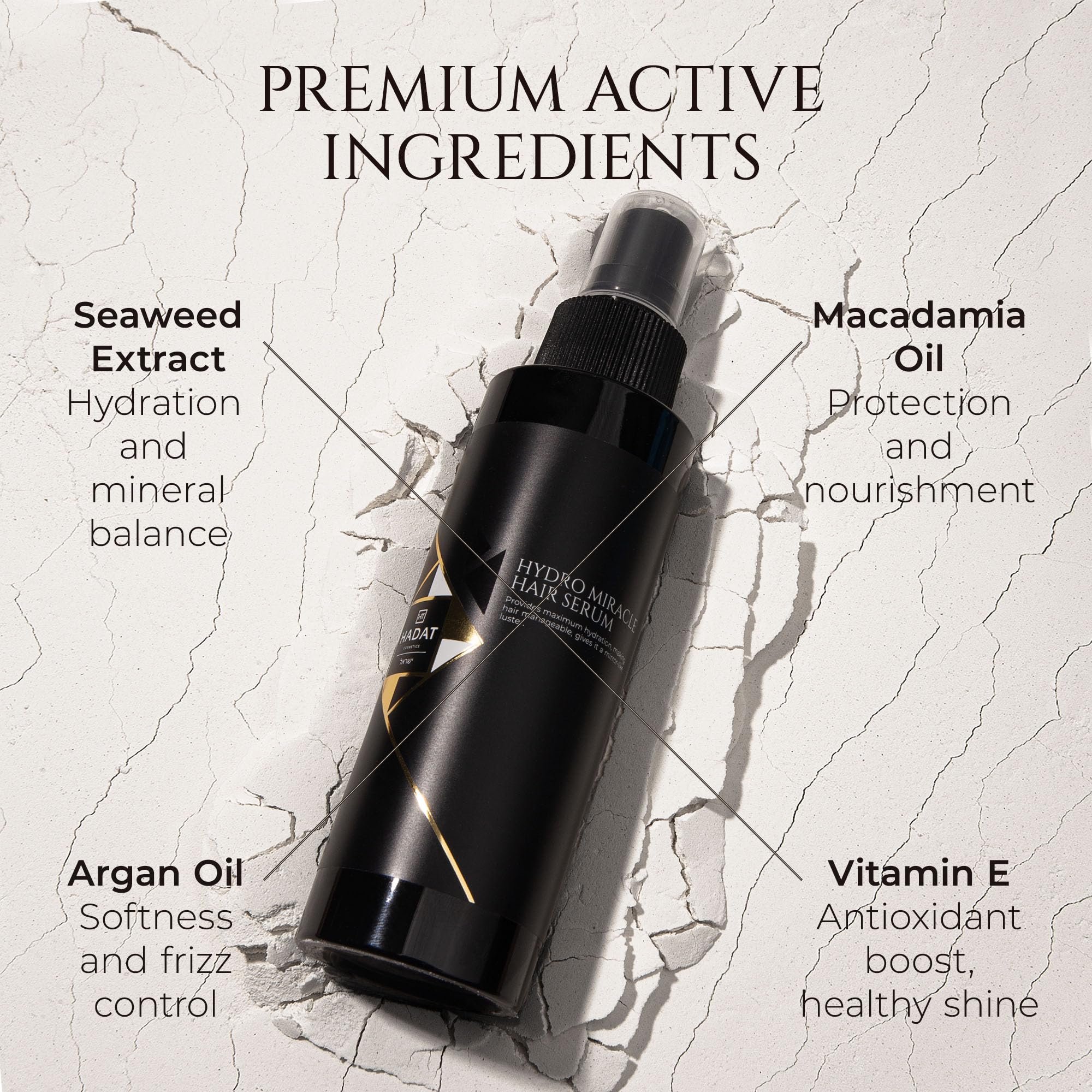 Amazon.com : HADAT Hydro Miracle Hair Serum – Heat Protectant for