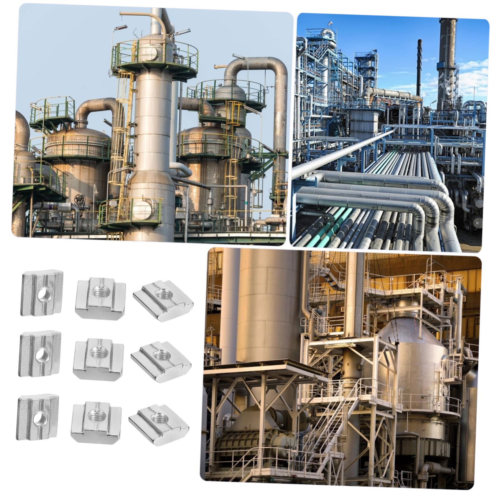 STOBAZA 50 Pcs Zinc Plated Slider Nut M5 Carbon Steel t Nut for Aluminum Profile Frame