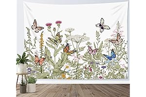 Enchante Your Space with HVEST Girl Tapestry: Where Nature's Essence Unfolds