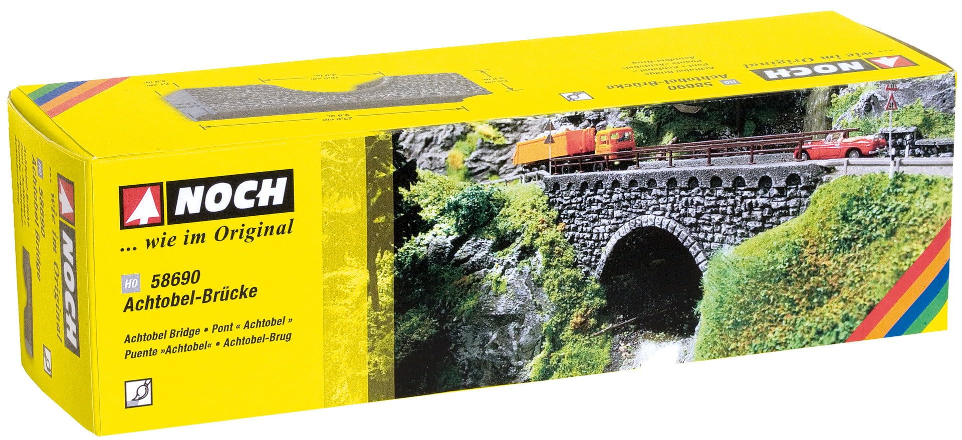 Noch - 58690 - Modélisme Ferroviaire - Pont Achtobel - 23 X 7,1 Cm - Hauteur 7 Cm