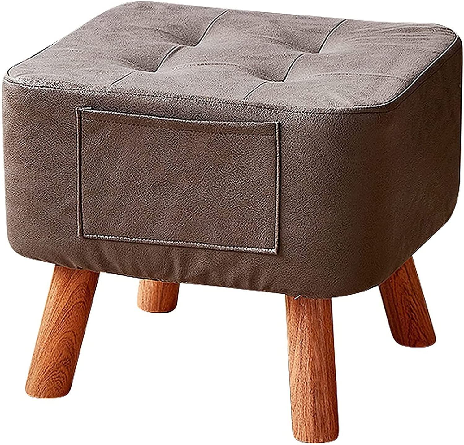 Petit repose-pieds rembourré de 40x40x34 cm avec tabouret bas intérieur de maison éponge