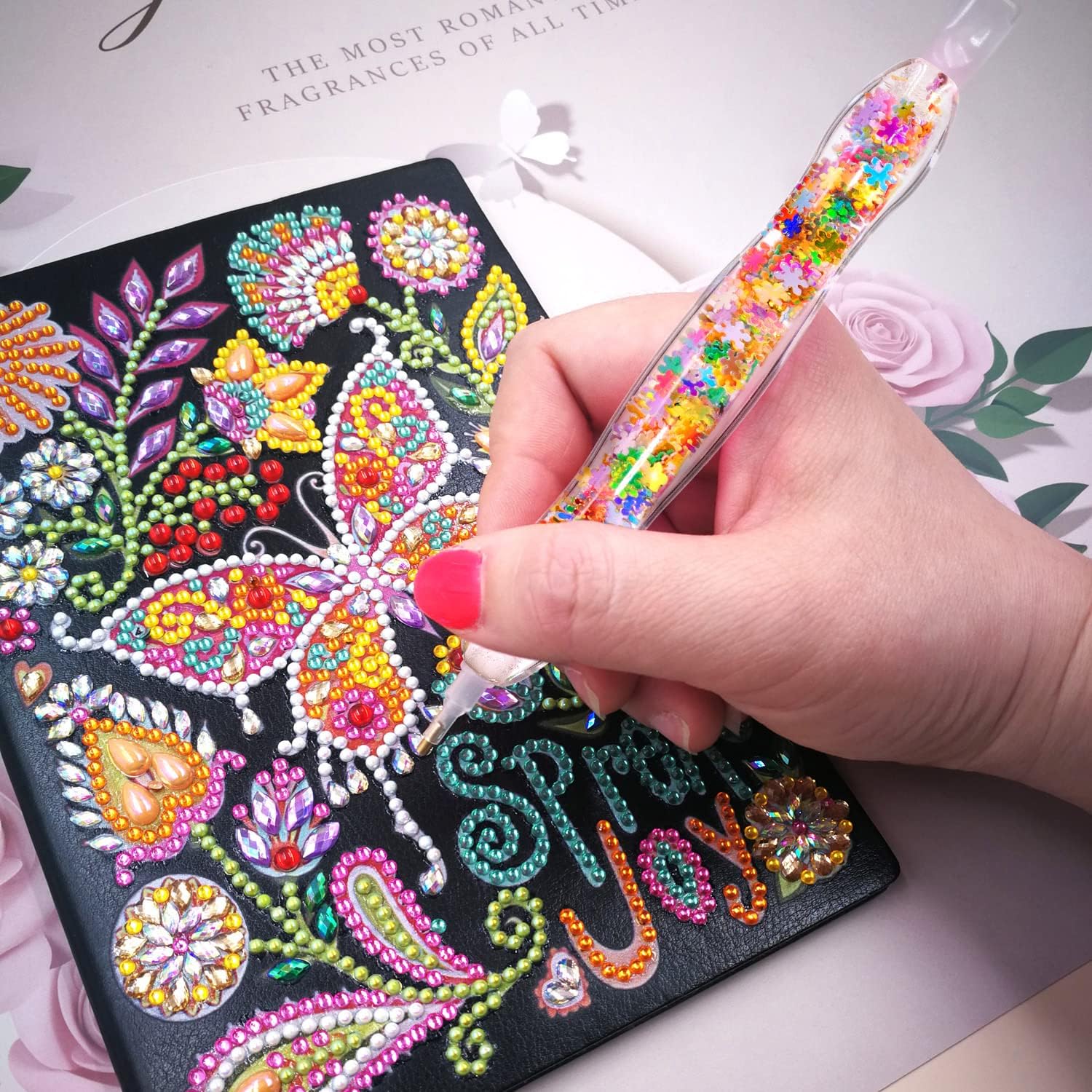 Praise V Do 5D Diamond Painting Art Drill Accessories Tools Pen, Diamond Painting Dotz Pen Tool Rhinestone Gem Picker Tool for Diamond Art Painting, Nail Art Embroidery Decoration, Bead Dot Art Snow