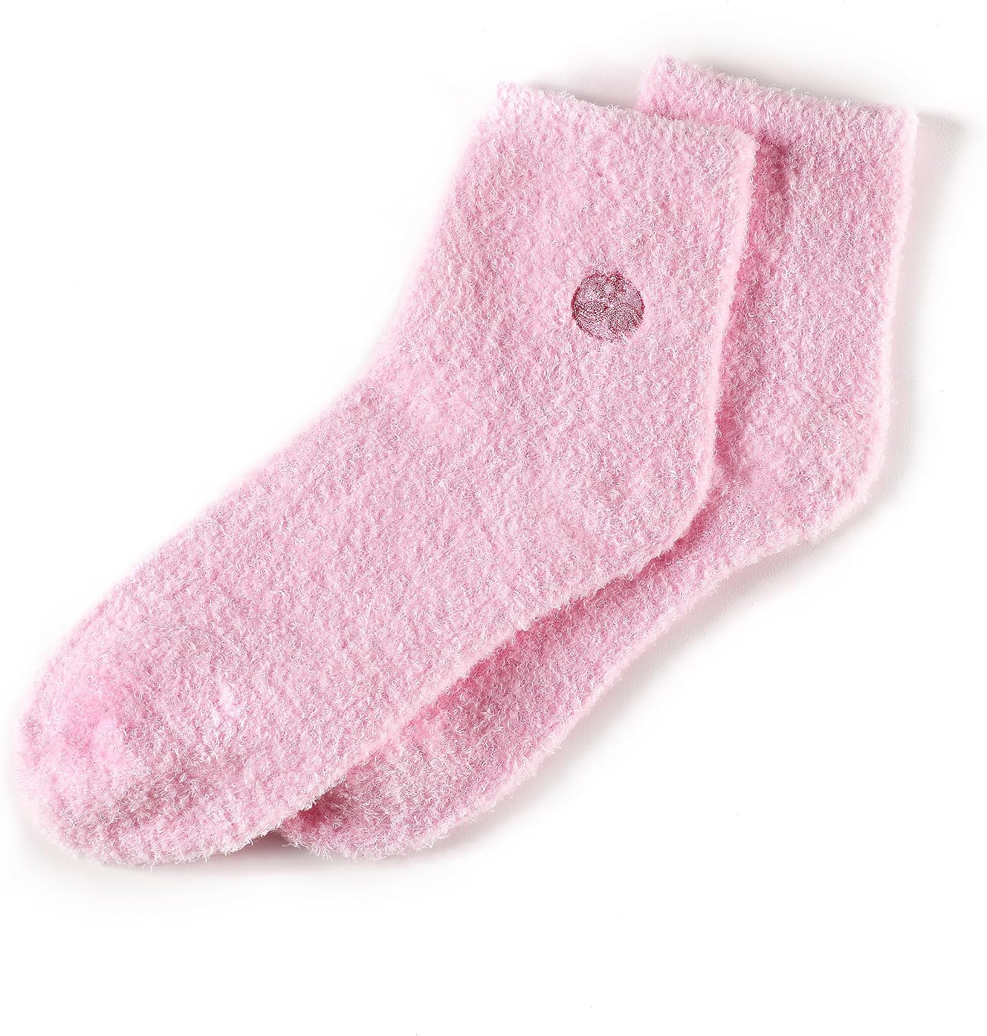 Earth Therapeutics Aloe Vera Socks – Infused with Natural Aloe Vera & Vitamin E – Helps Dry Feet, Cracked Heels, Calluses, Rough Skin, Dead Skin - Use with Your Favorite Lotions - Pink image 2
